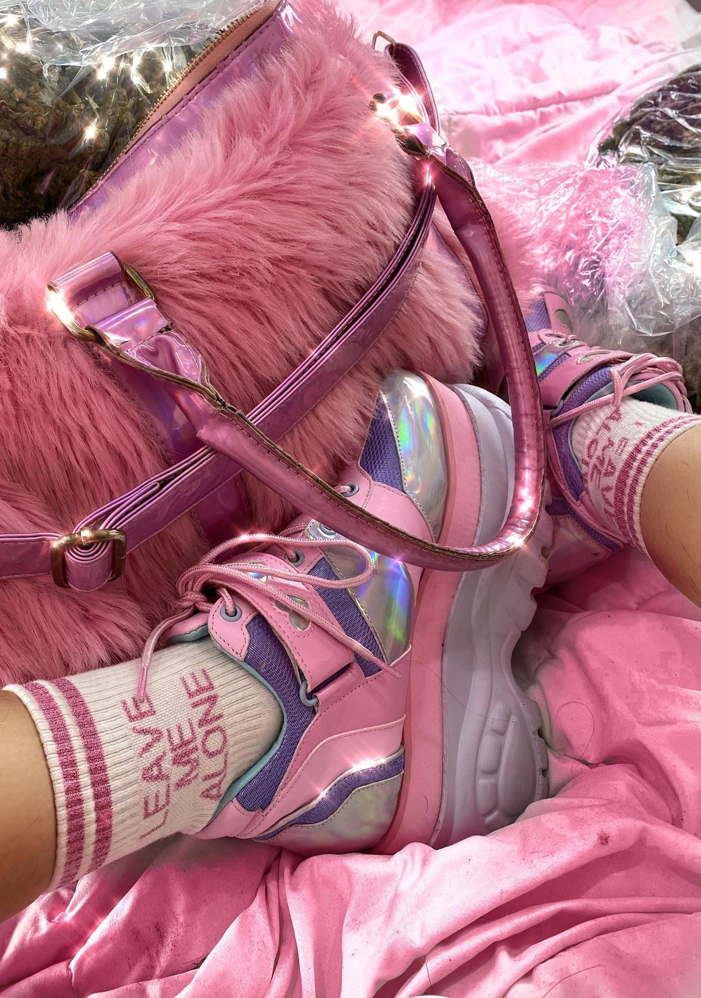 Fairywalker Platform Sneakers - Holographic - Image 5