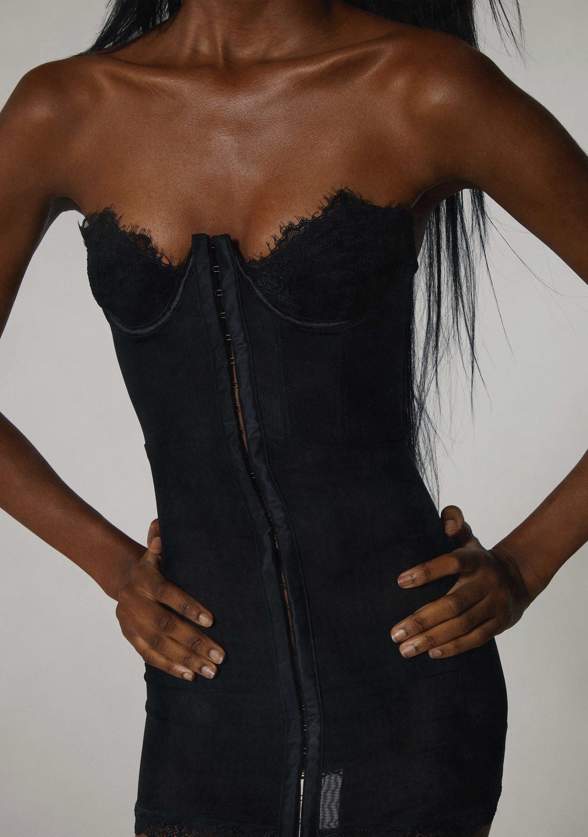 Captivating Gazes Slip Dress - Black - Image 7