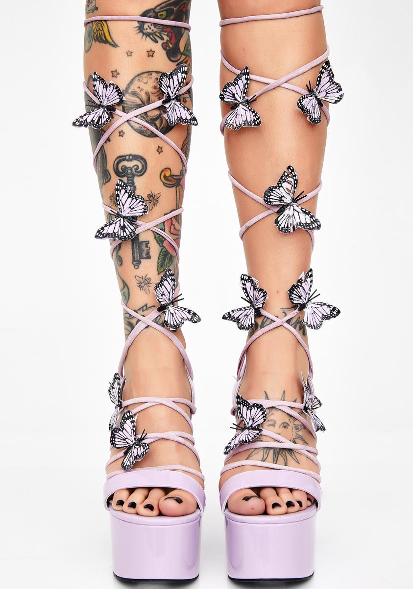 Pixie Queen Lace Up Heels - Image 3