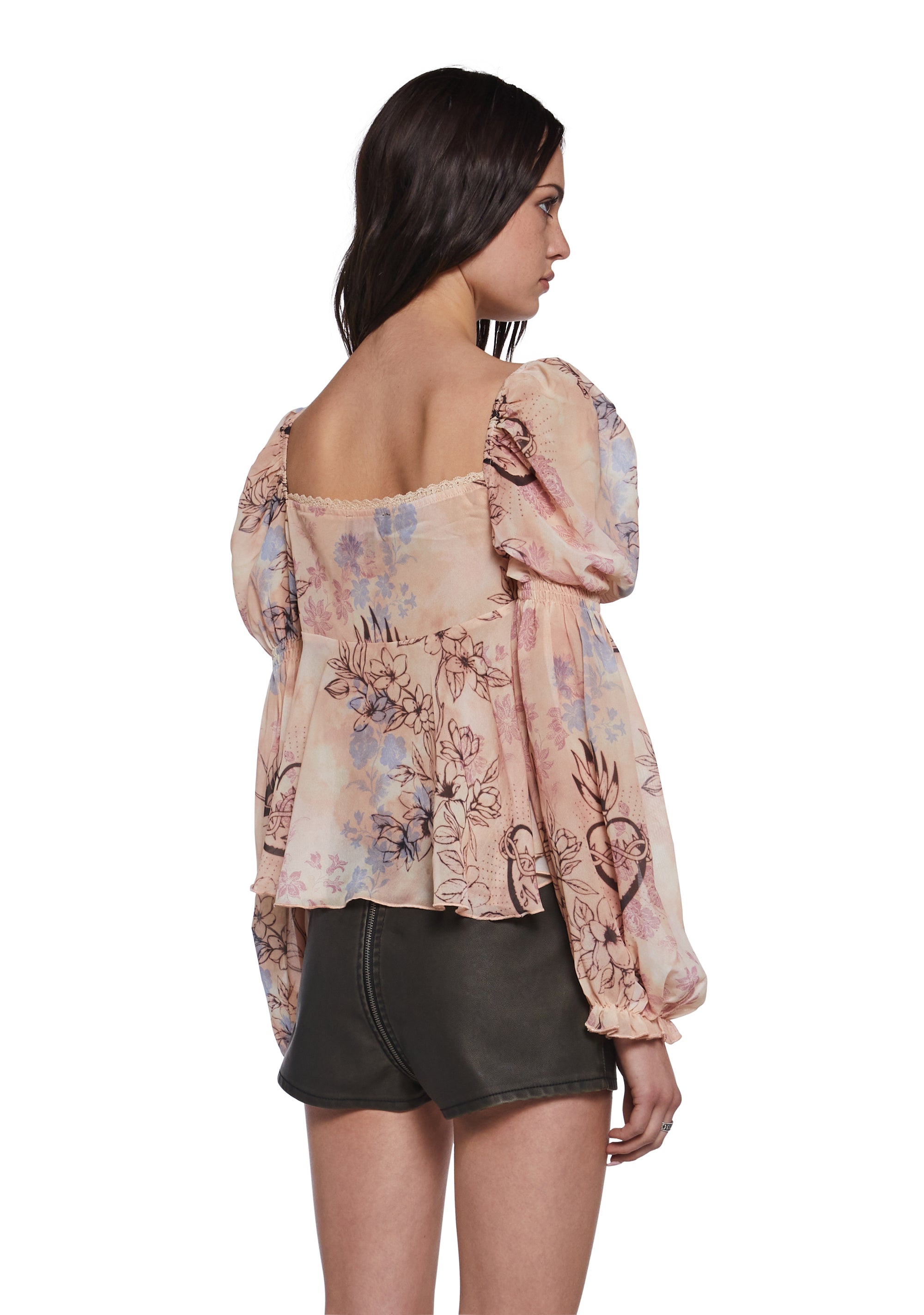 Beside Me Chiffon Blouse - Image 4