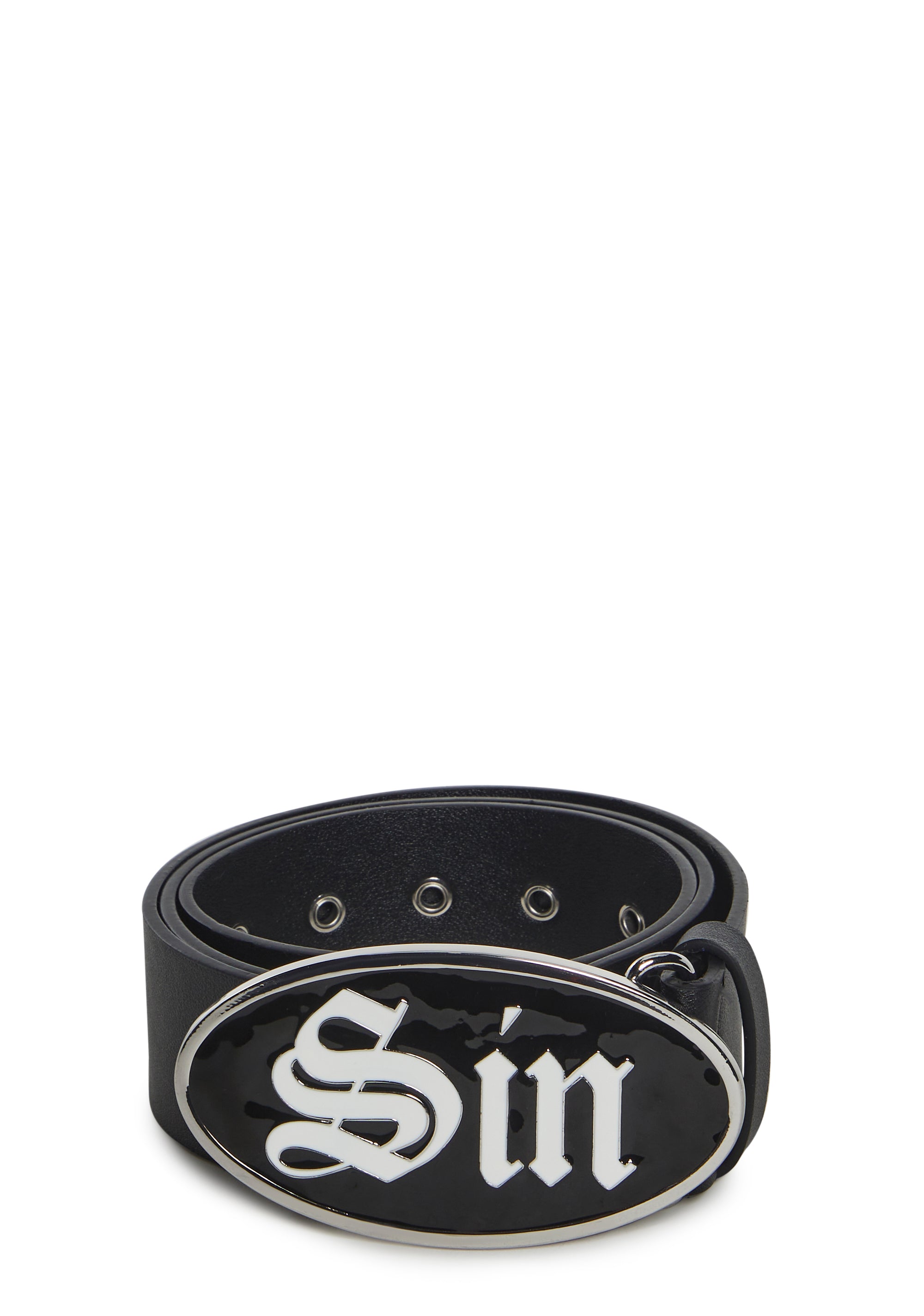 Sin Enamel Buckle Belt - Image 5