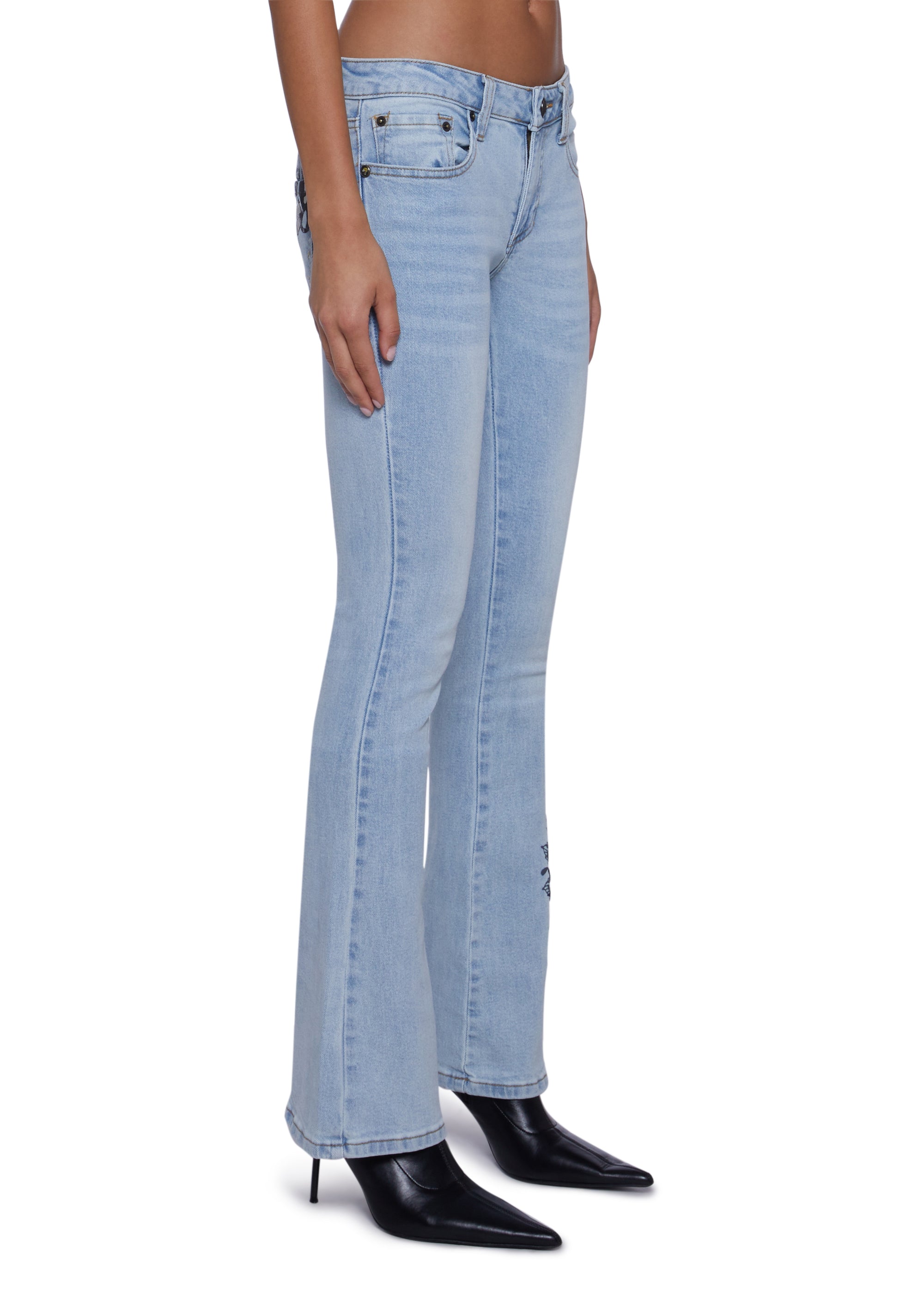 Hearts Bootcut Jeans - Image 3