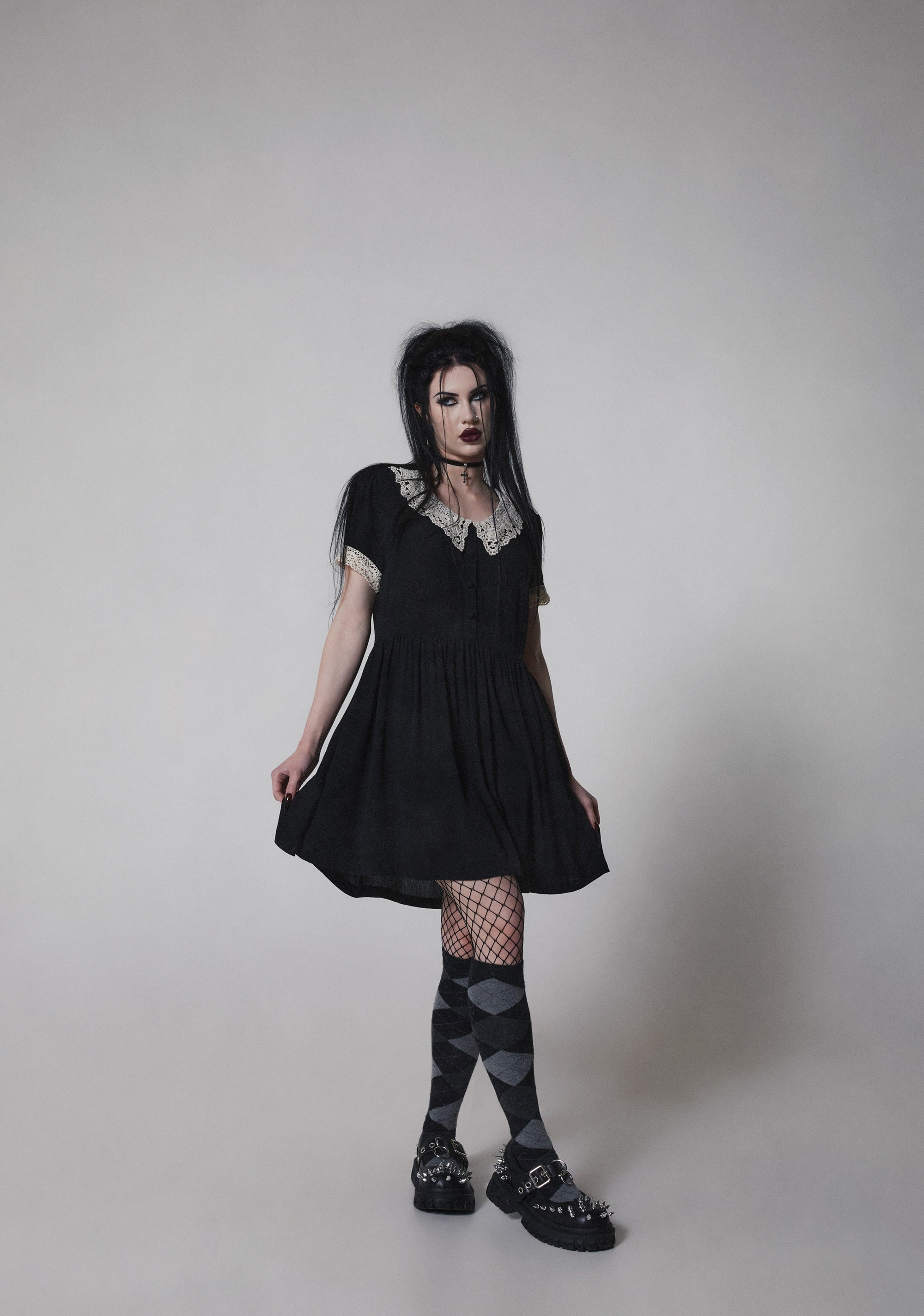 Goth Doll Mini Dress - Image 9