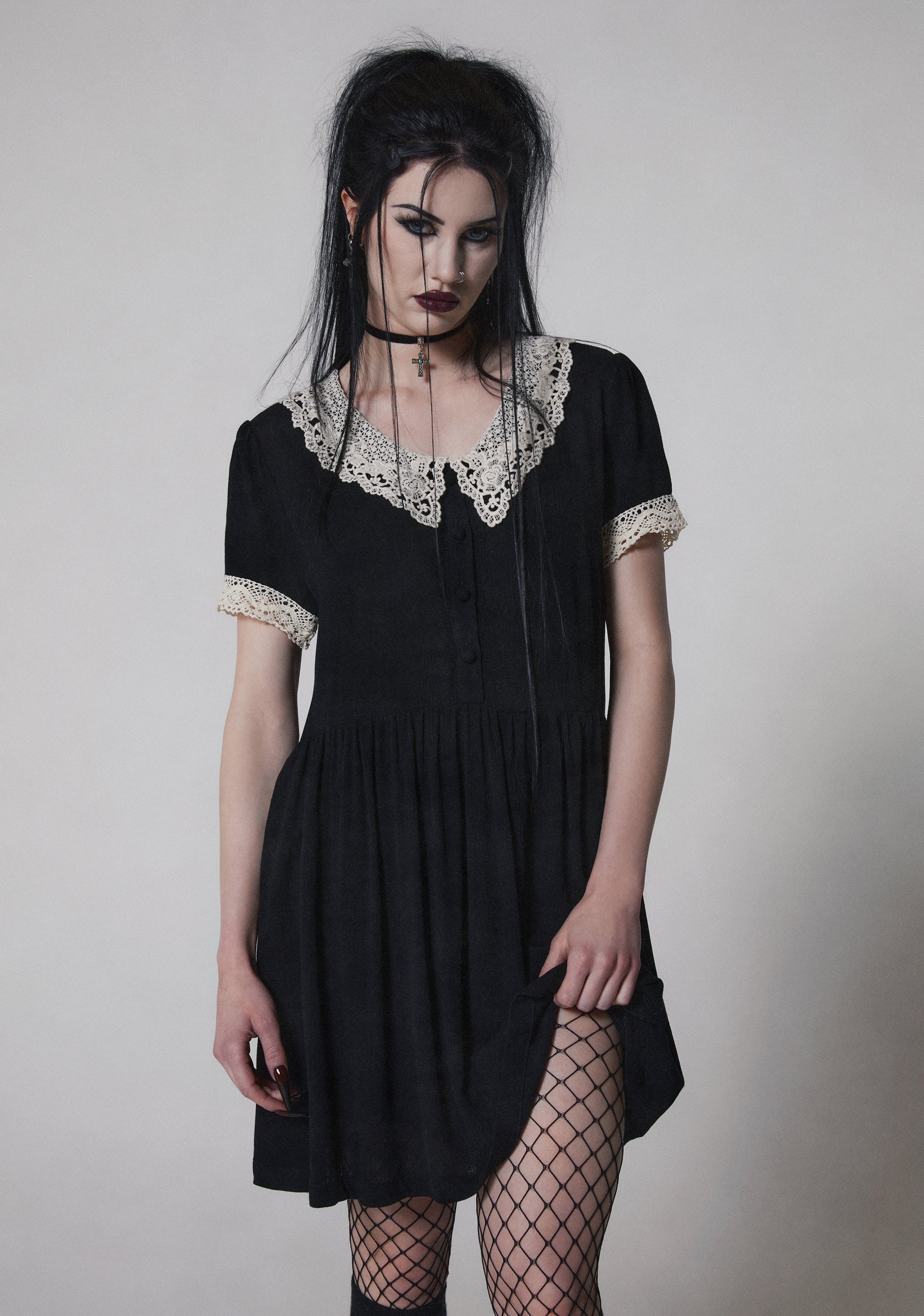 Goth Doll Mini Dress - Image 7