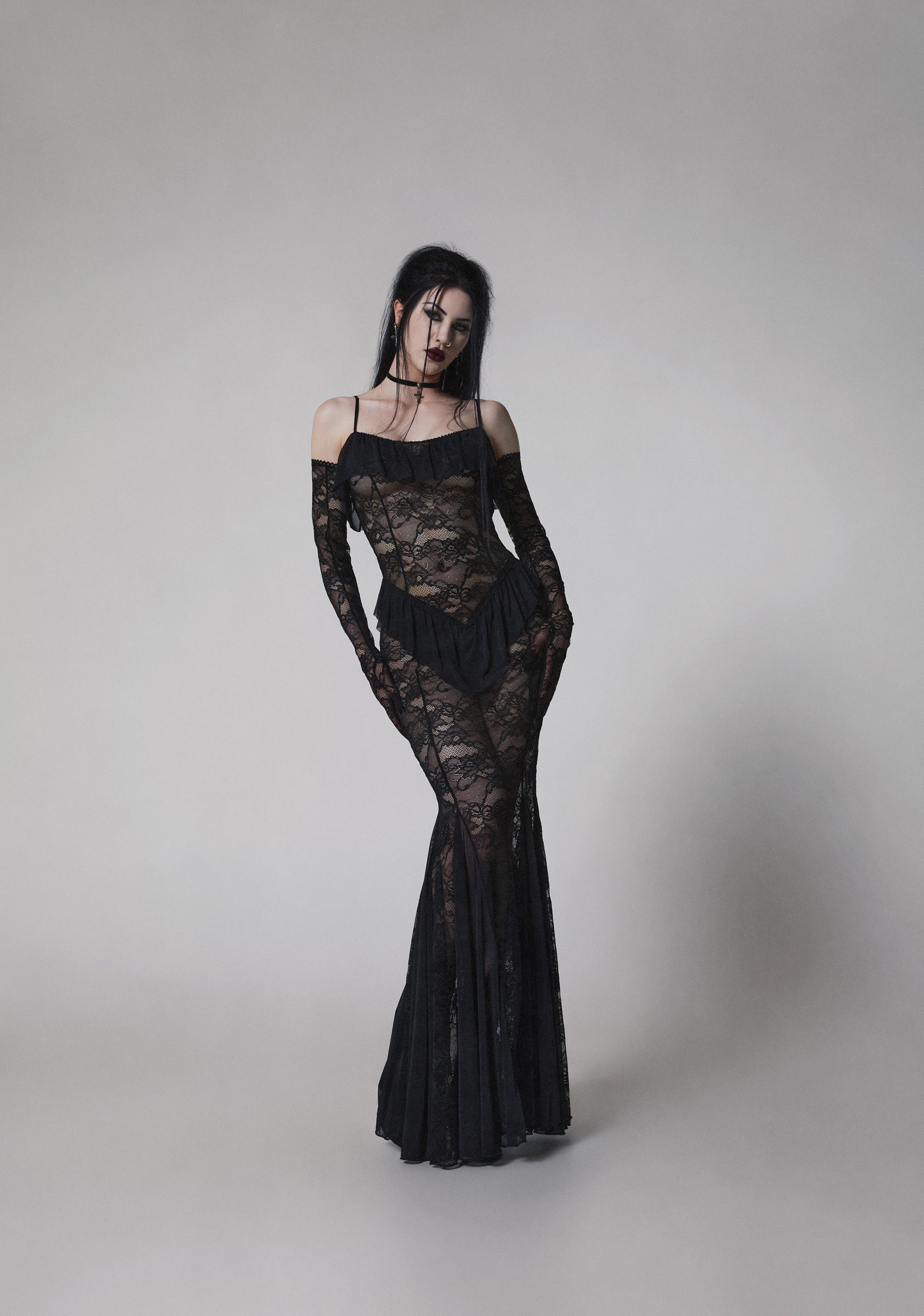 Idolized Maxi Dress And Gloves - Image 7