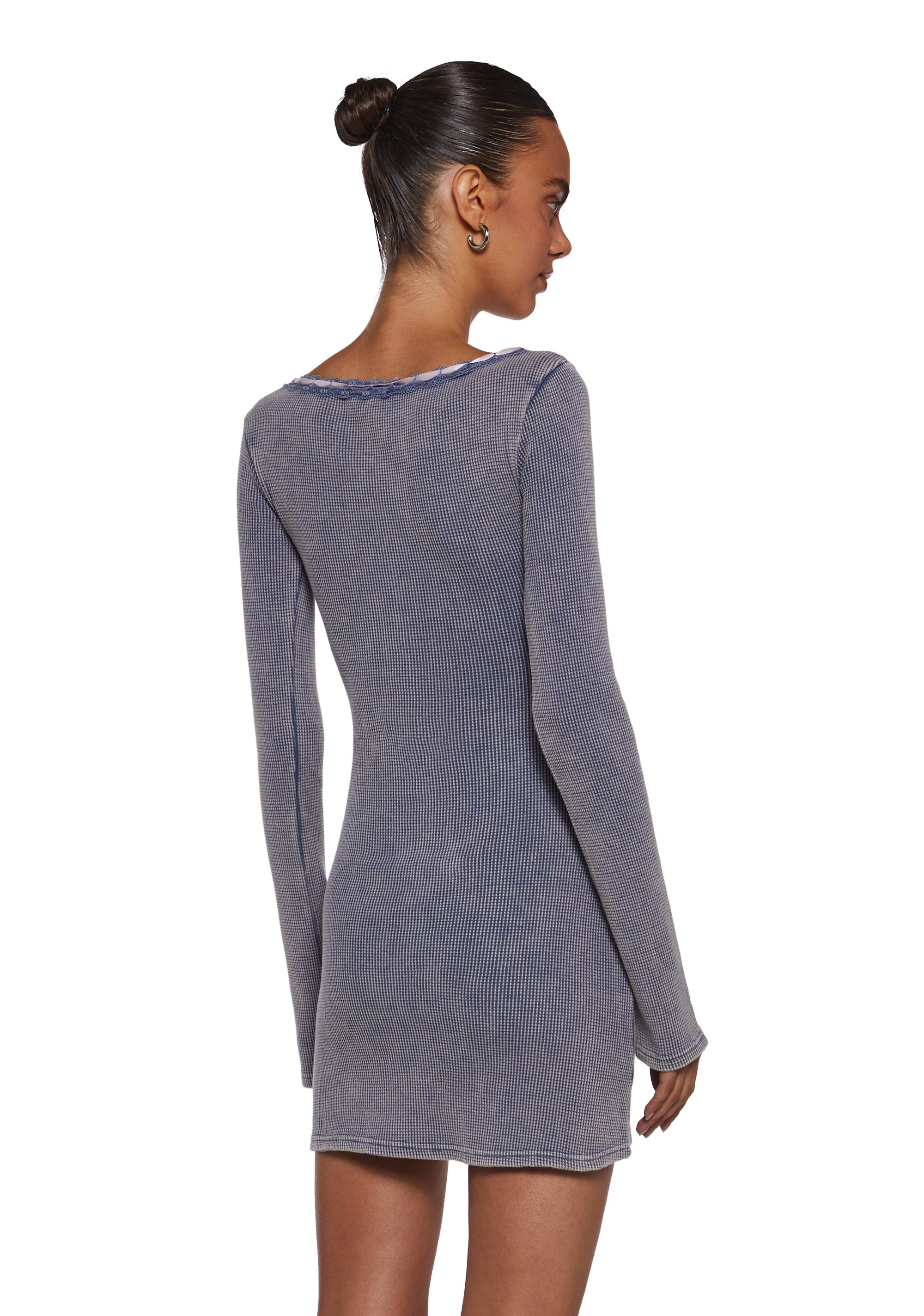 Pen Pals Thermal Mini Dress - Image 4