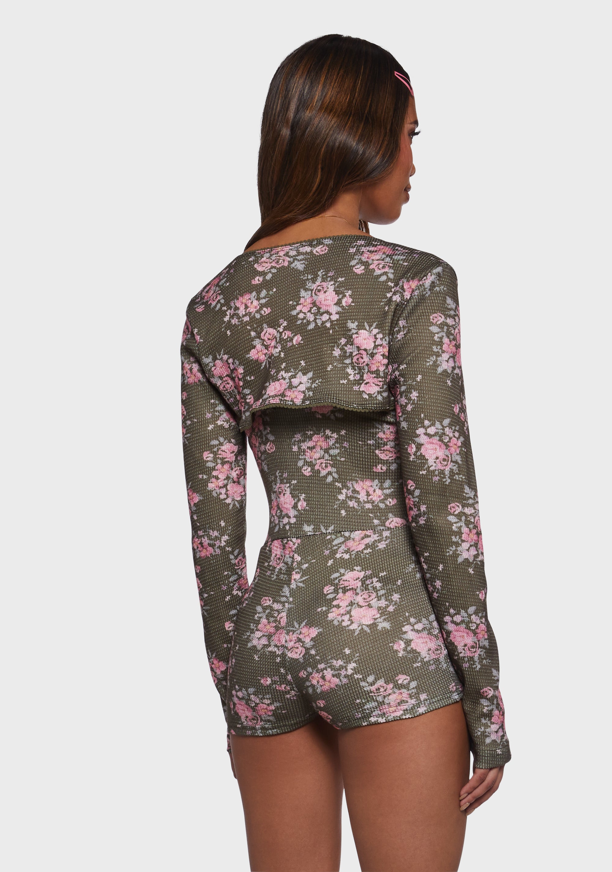 Beautiful Bloom Romper And Shrug Set - Image 4