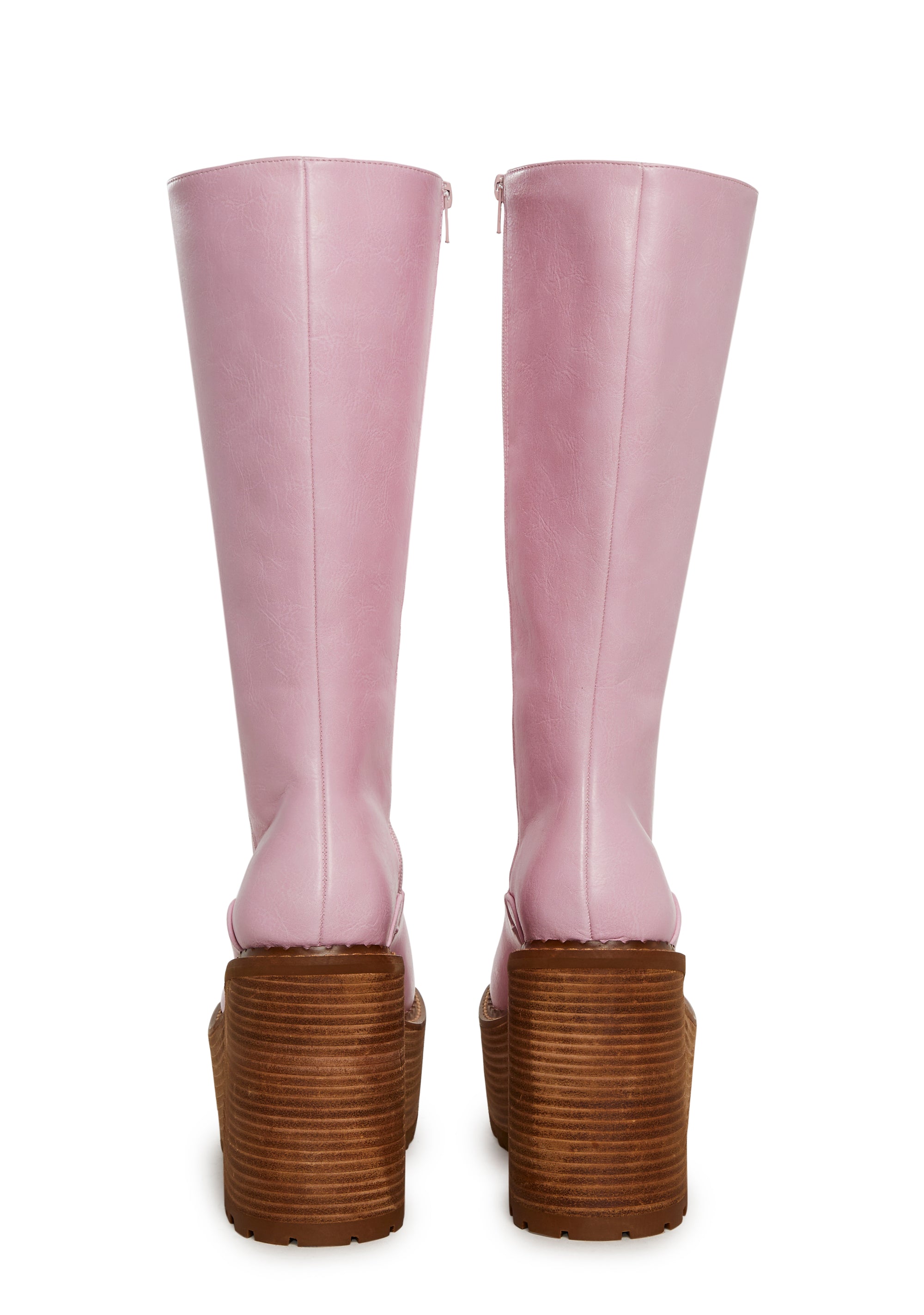 Vintage Soul Knee High Boots - Pink - Image 4