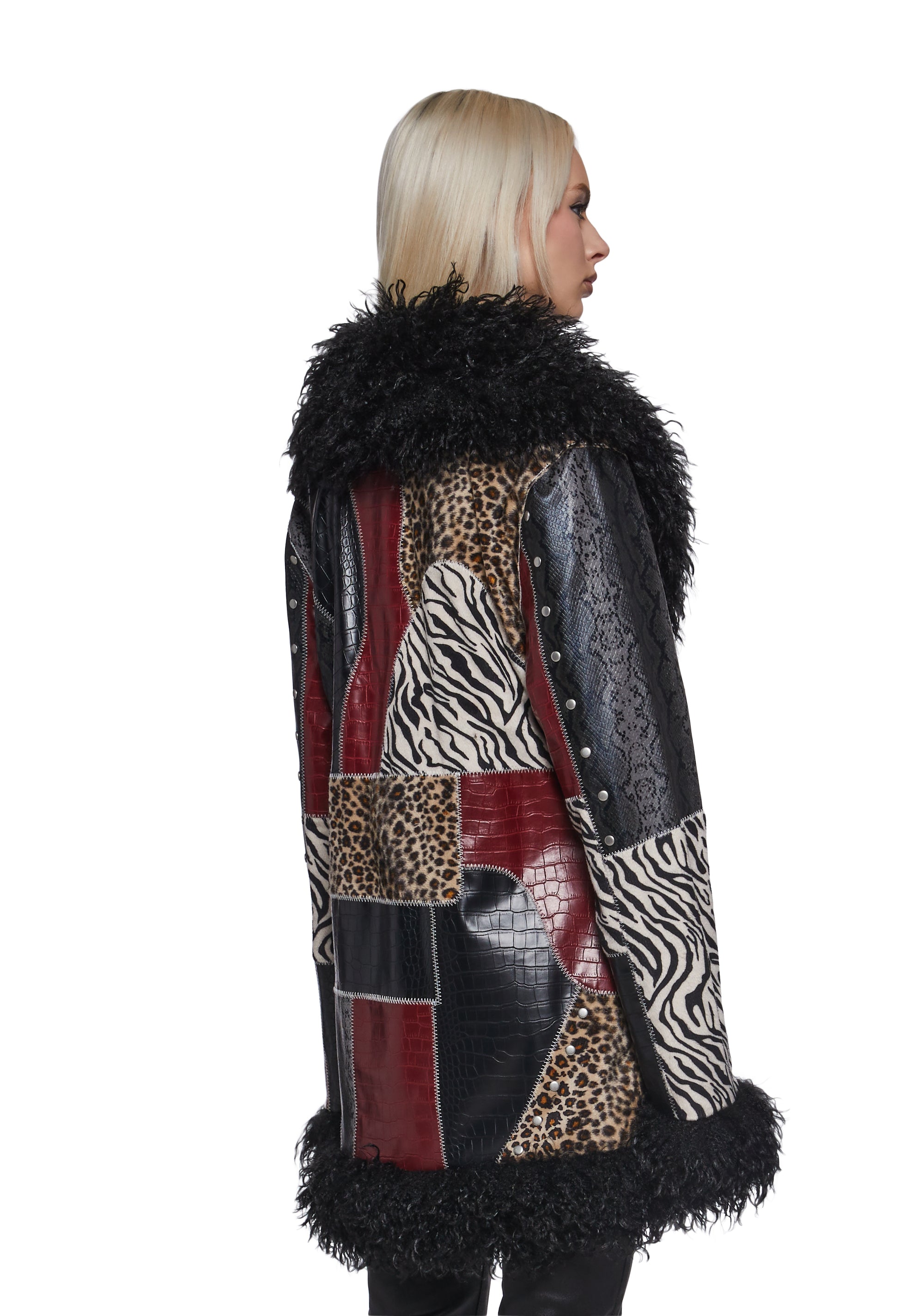Savage Ways Patchwork Coat - Image 4