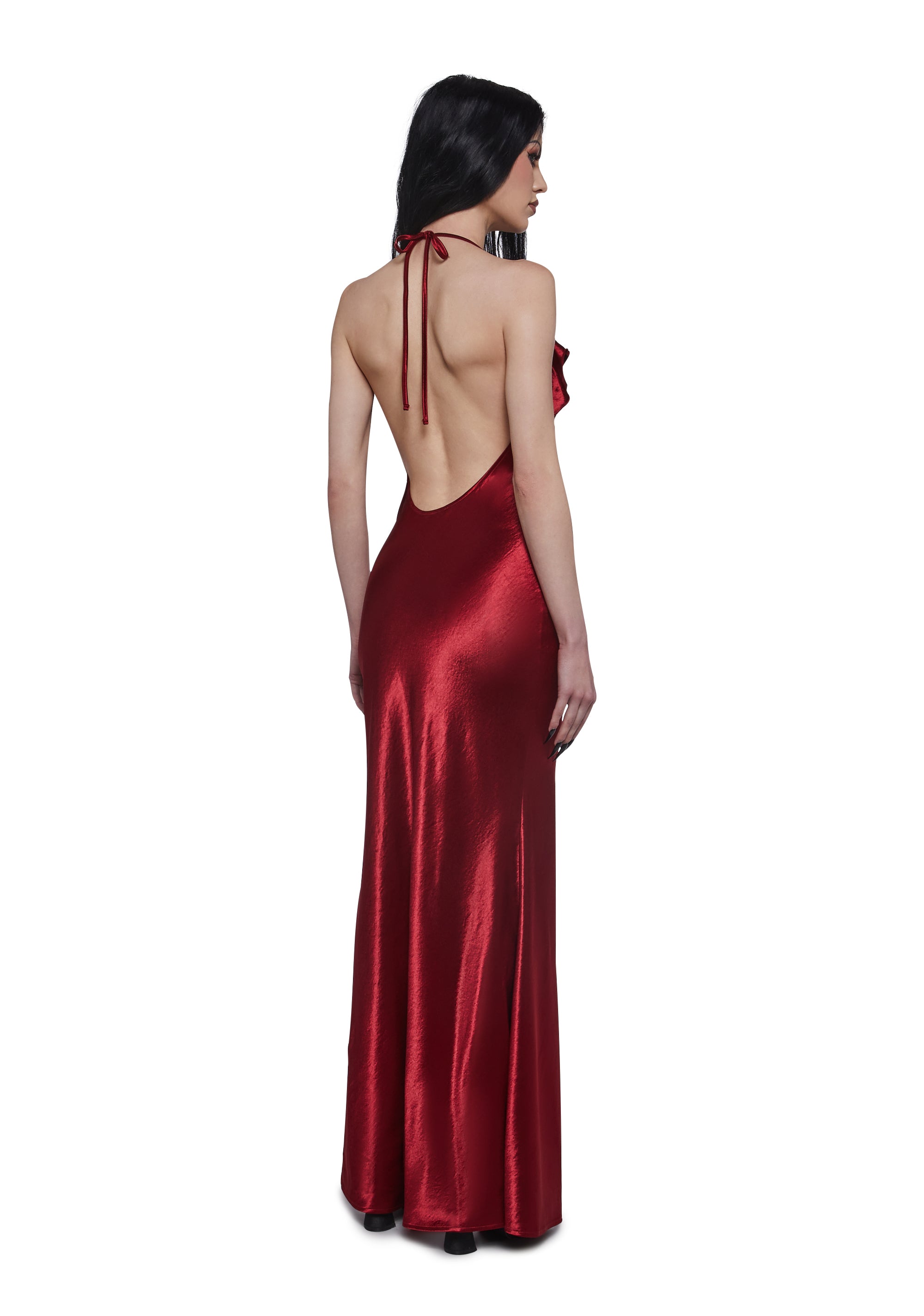 Envy Appeal Satin Maxi Dress - Image 4