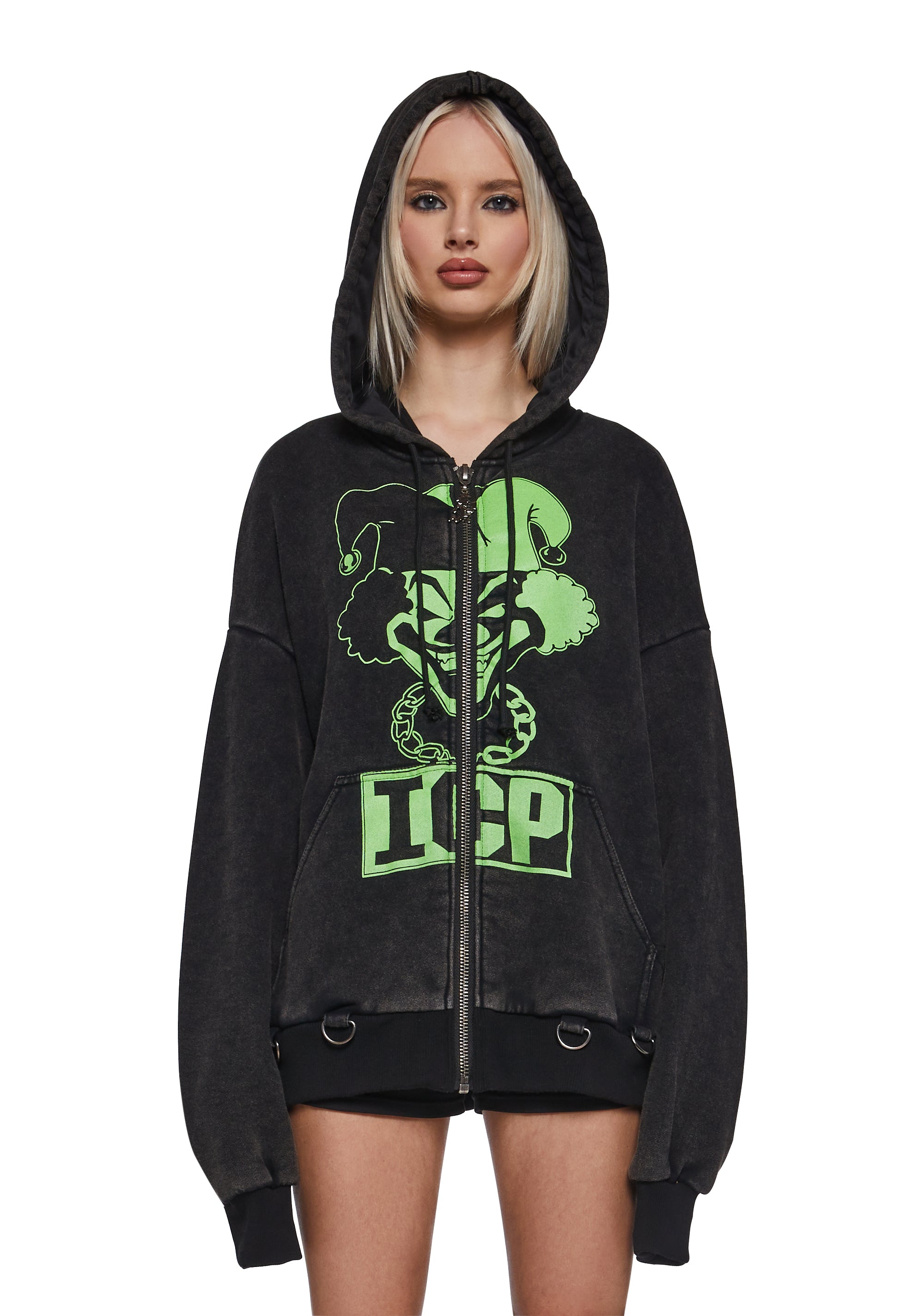 Glow In The Dark Juggla Washed Hoodie - Image 5