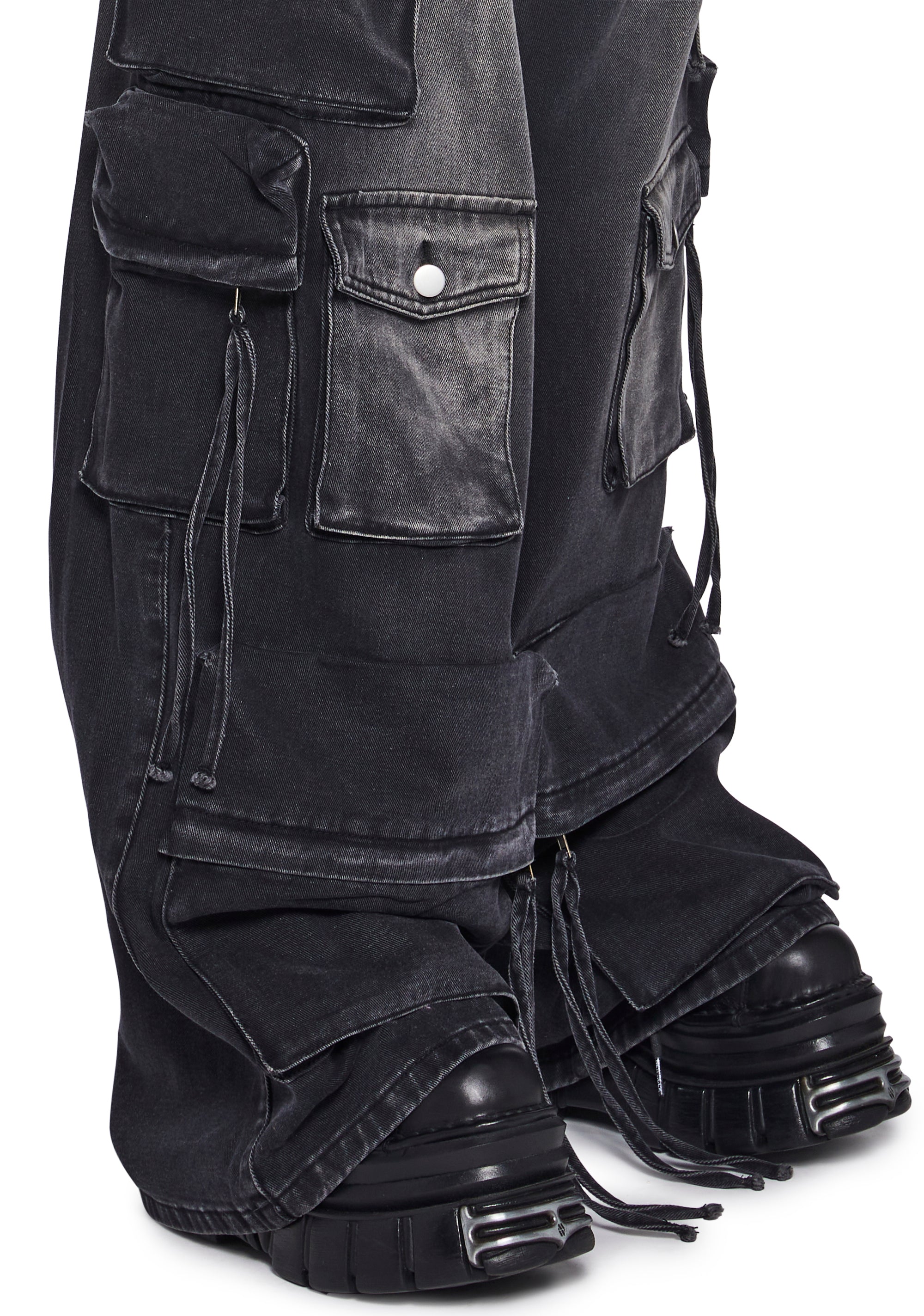 Wicked Persuasion Cargo Jeans - Black - Image 5