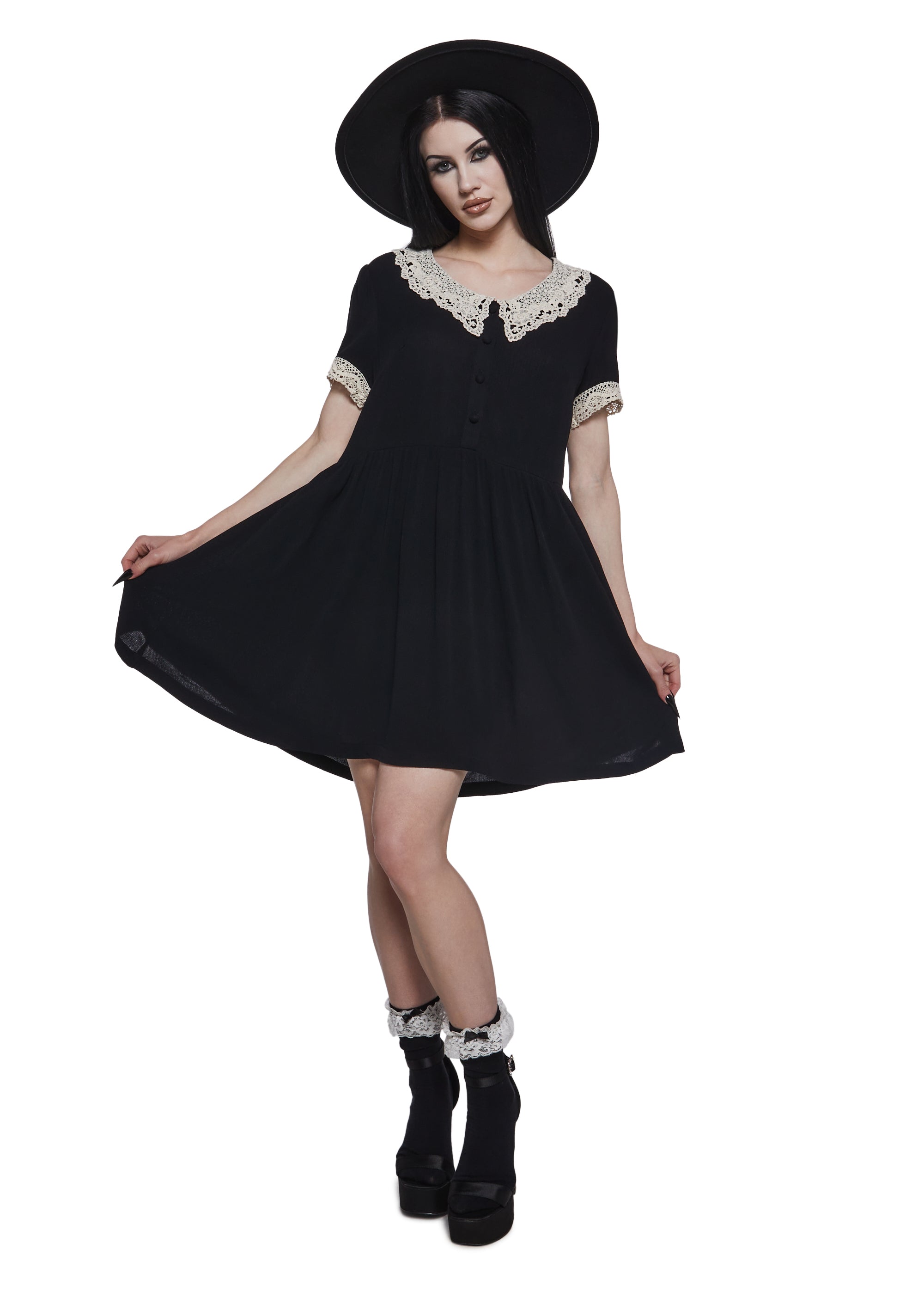 Goth Doll Mini Dress - Image 2