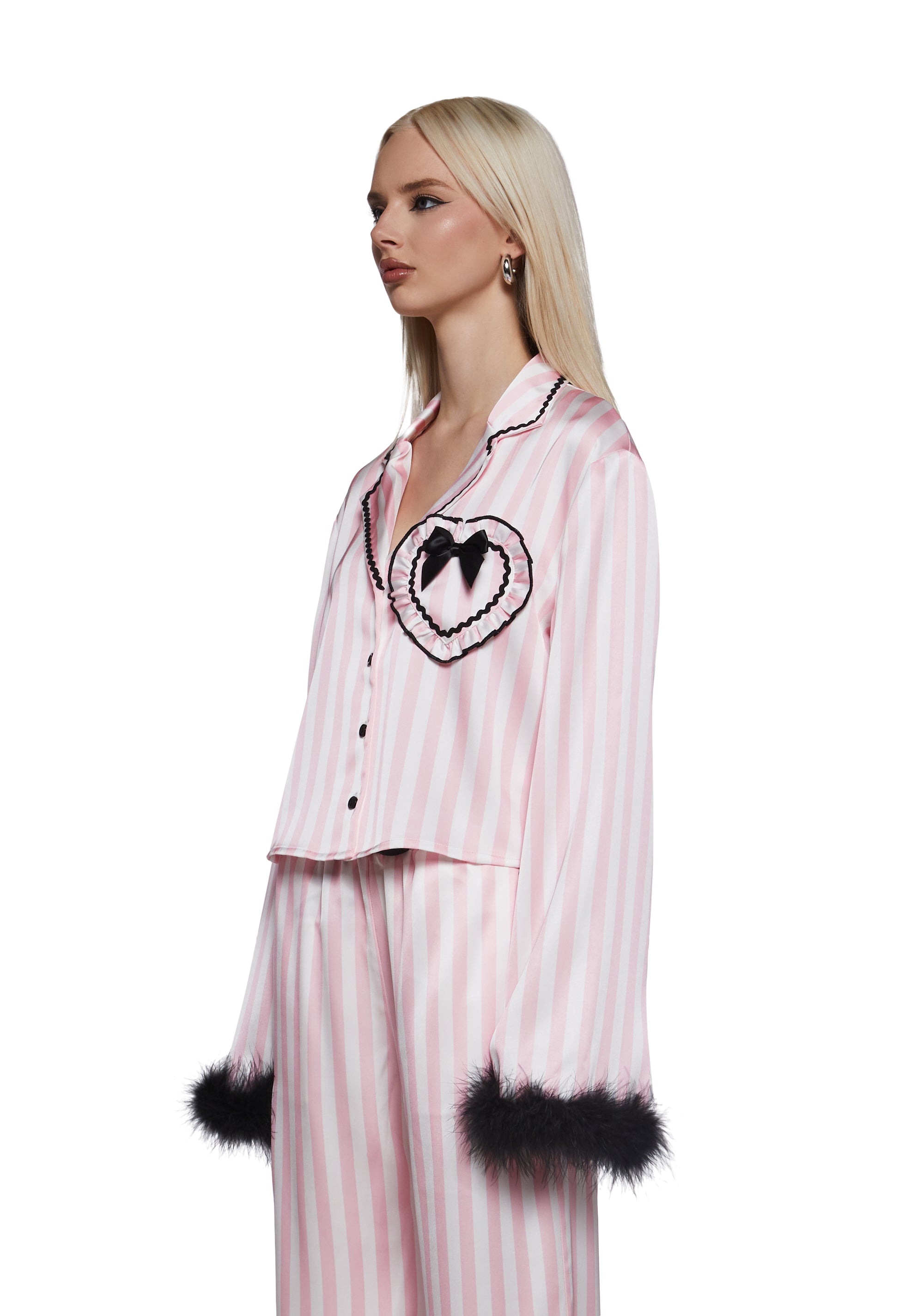 Retro Cutie Satin Sleep Shirt - Image 6