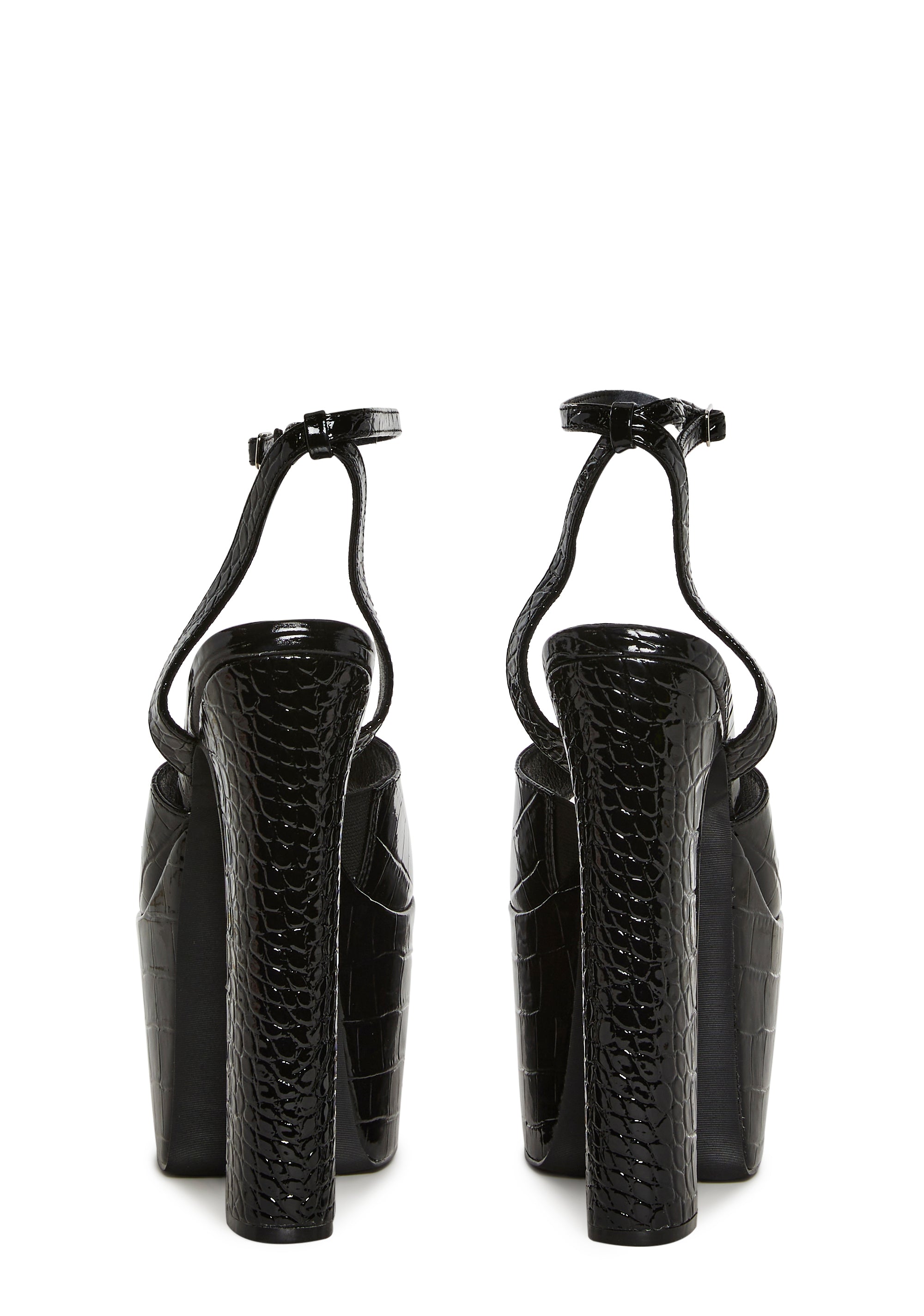 Devour Croc Platform Heels - Image 4