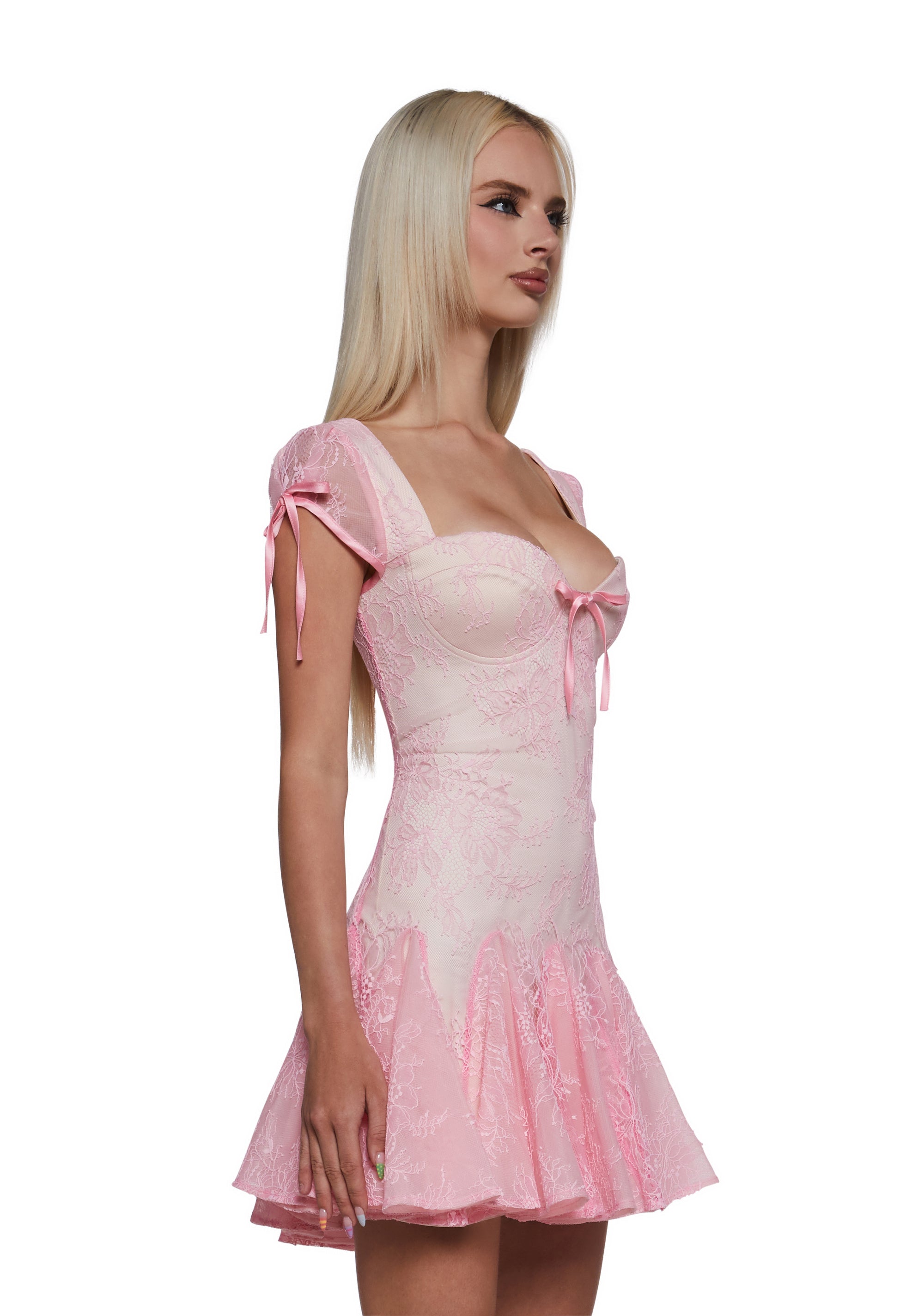 Sweet Forever Lace Dress - Image 3