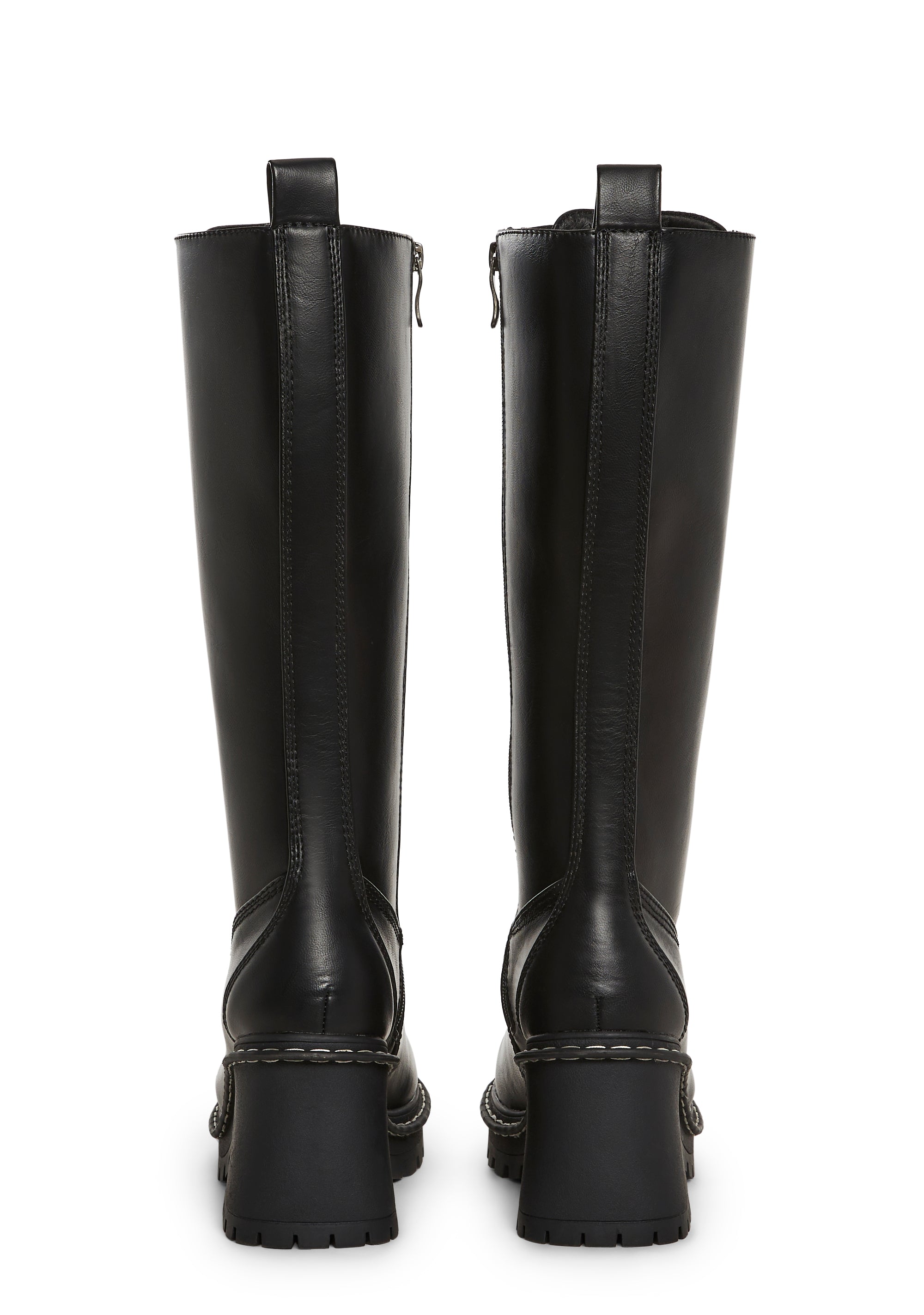 Record Shopping Knee High Boots - Image 4