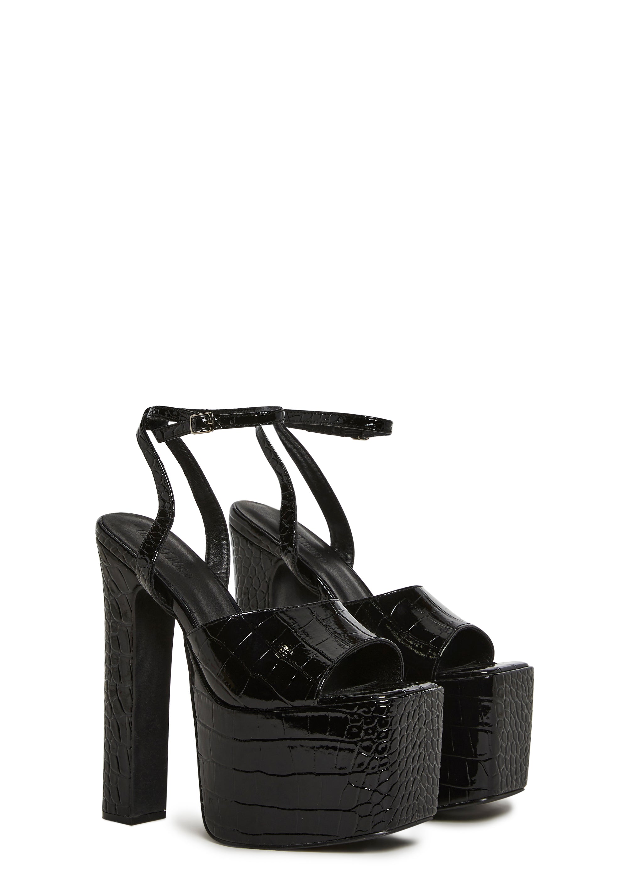 Devour Croc Platform Heels - Image 3
