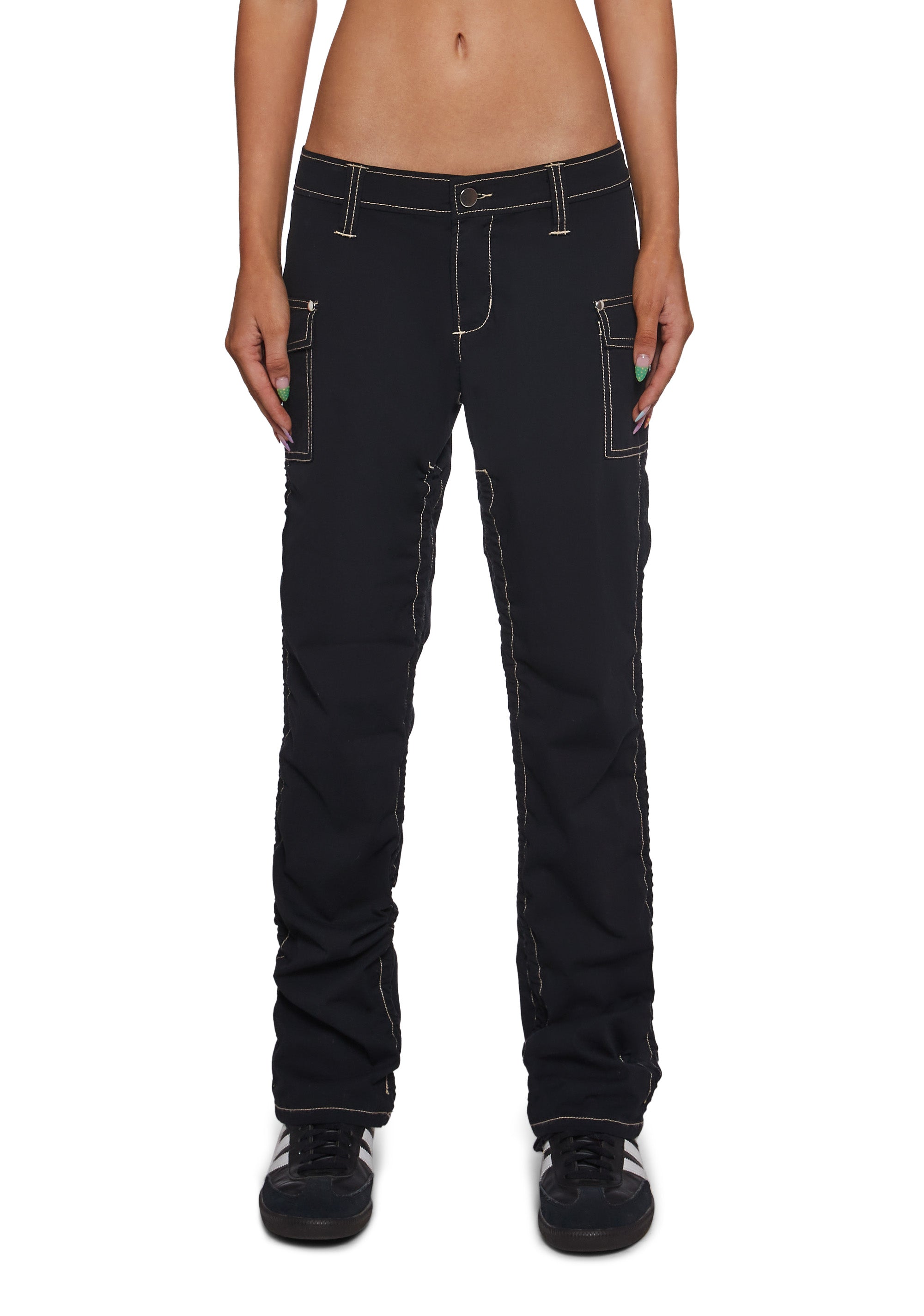 Texting Back Low Rise Pants - Image 5