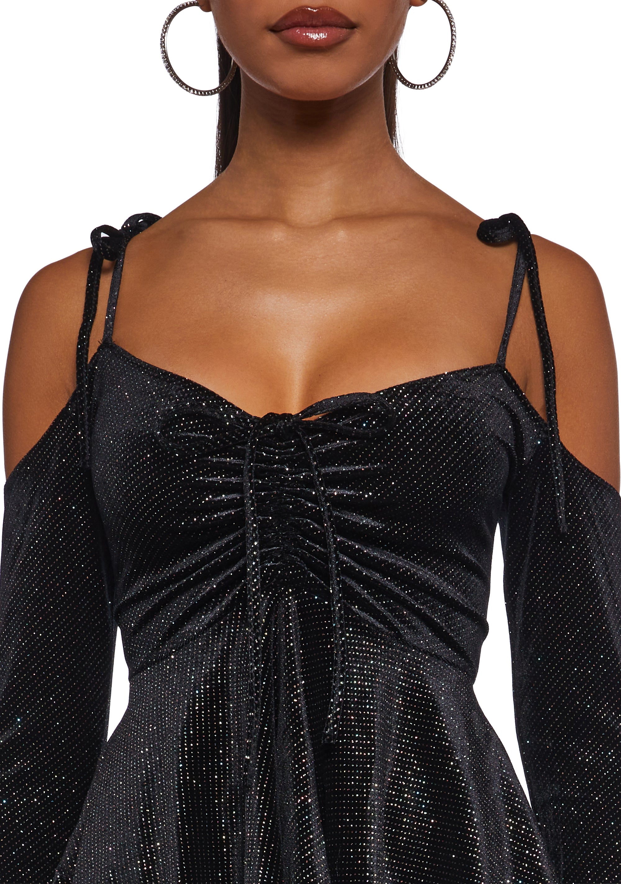 F Is For Fairies® Handkerchief Dress - Glitter Velour - Image 5
