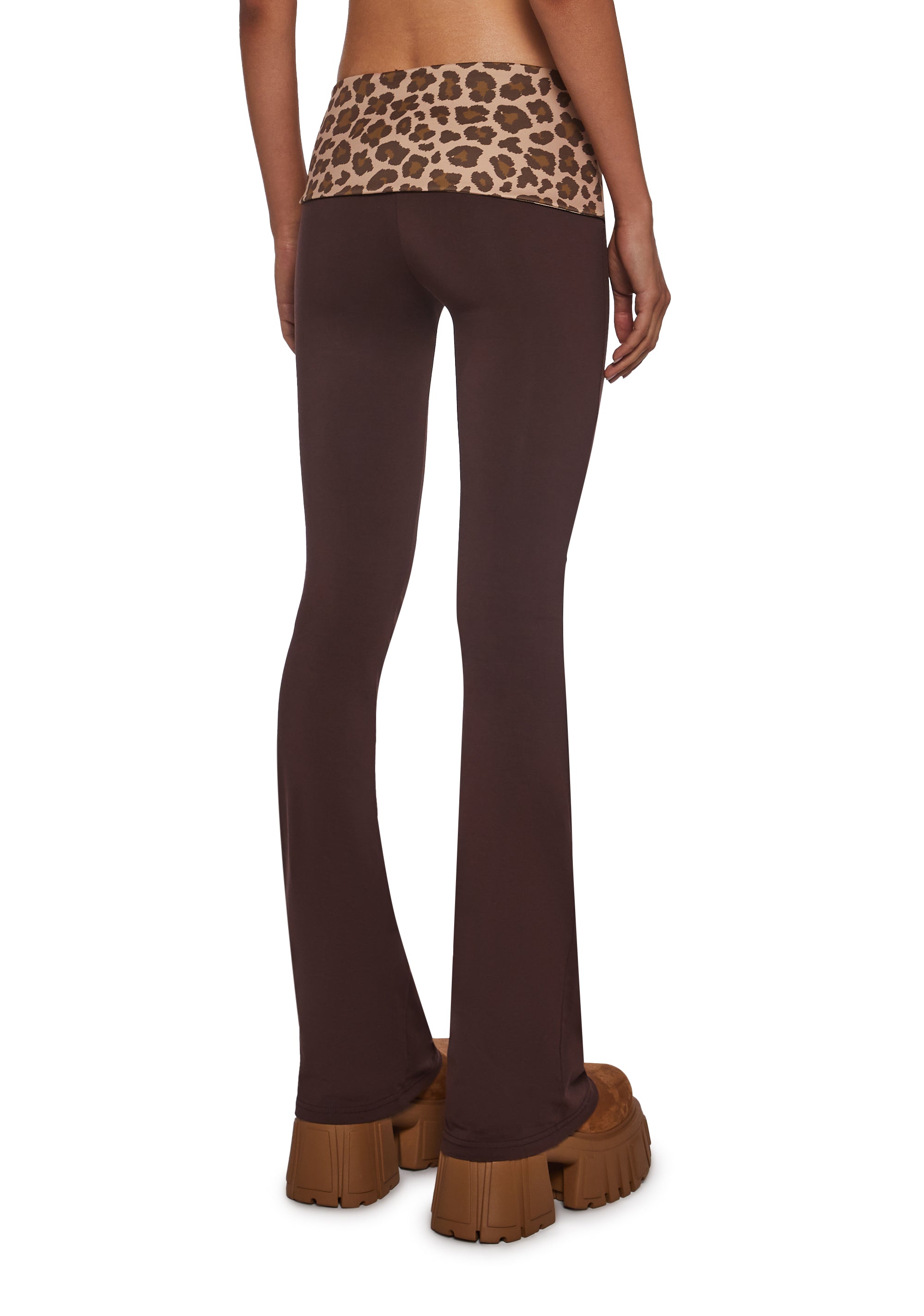 Hot Crush Knit Pants - Brown - Image 4