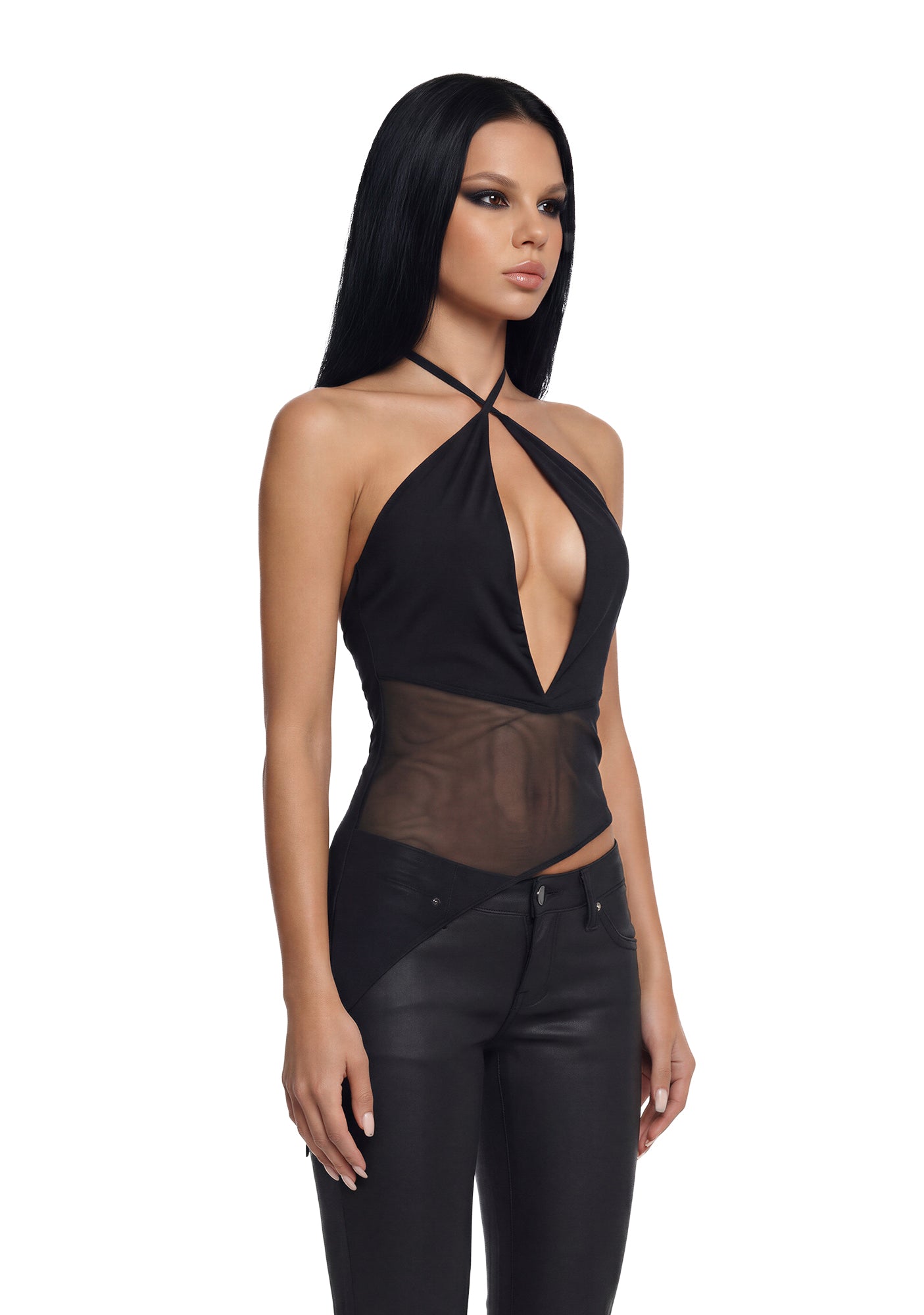 Analog Asymmetrical Halter Top - Image 3