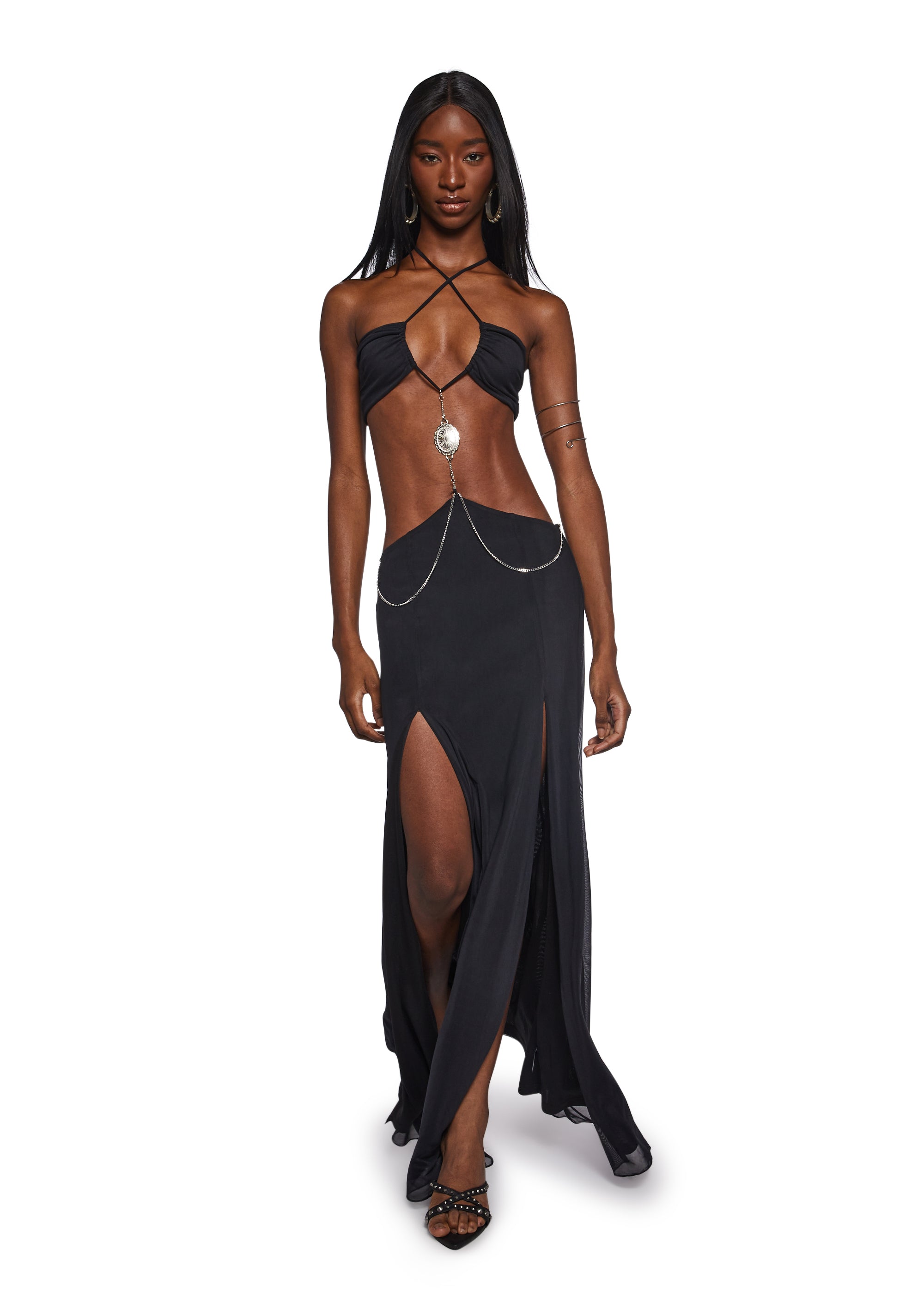 Dance Pulse Maxi Dress - Black - Image 7