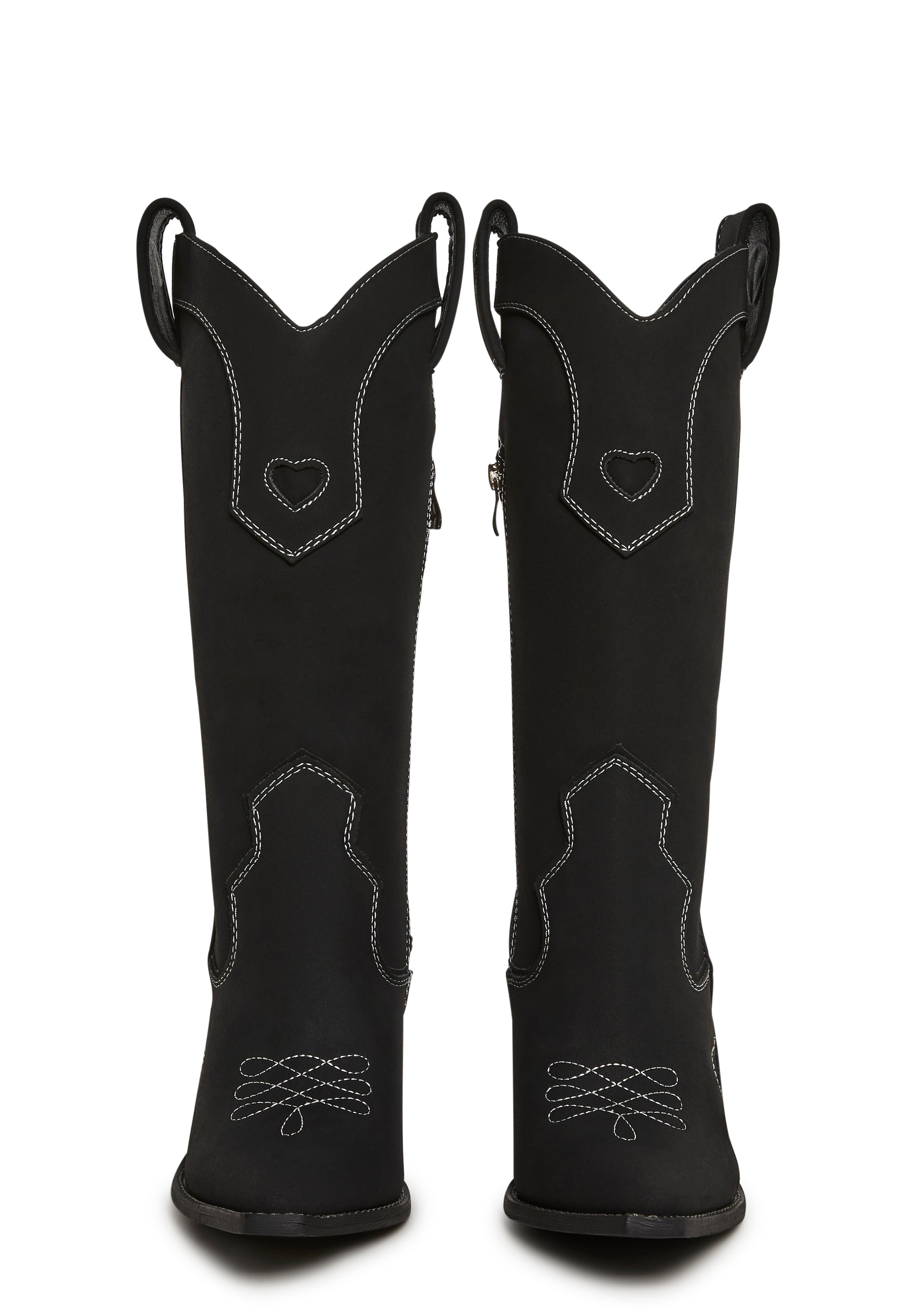 Basic Present Perfect Cowgirl Boots - Black - Image 5