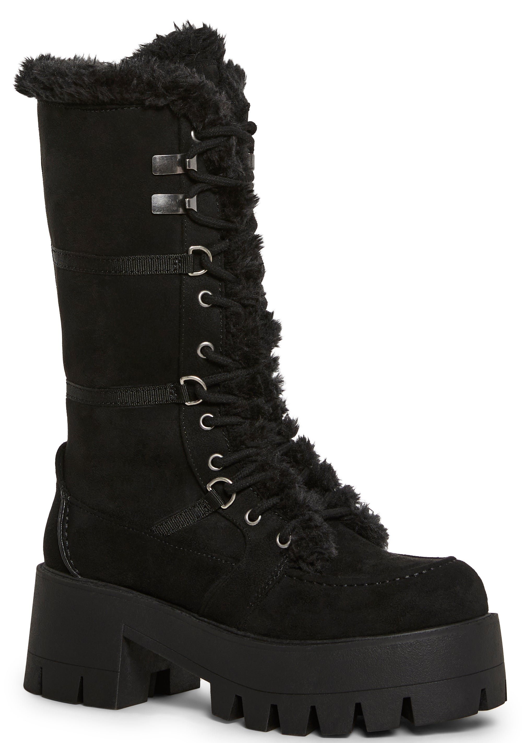 Alternative view of Grunge Trek Hiking Boots - Black