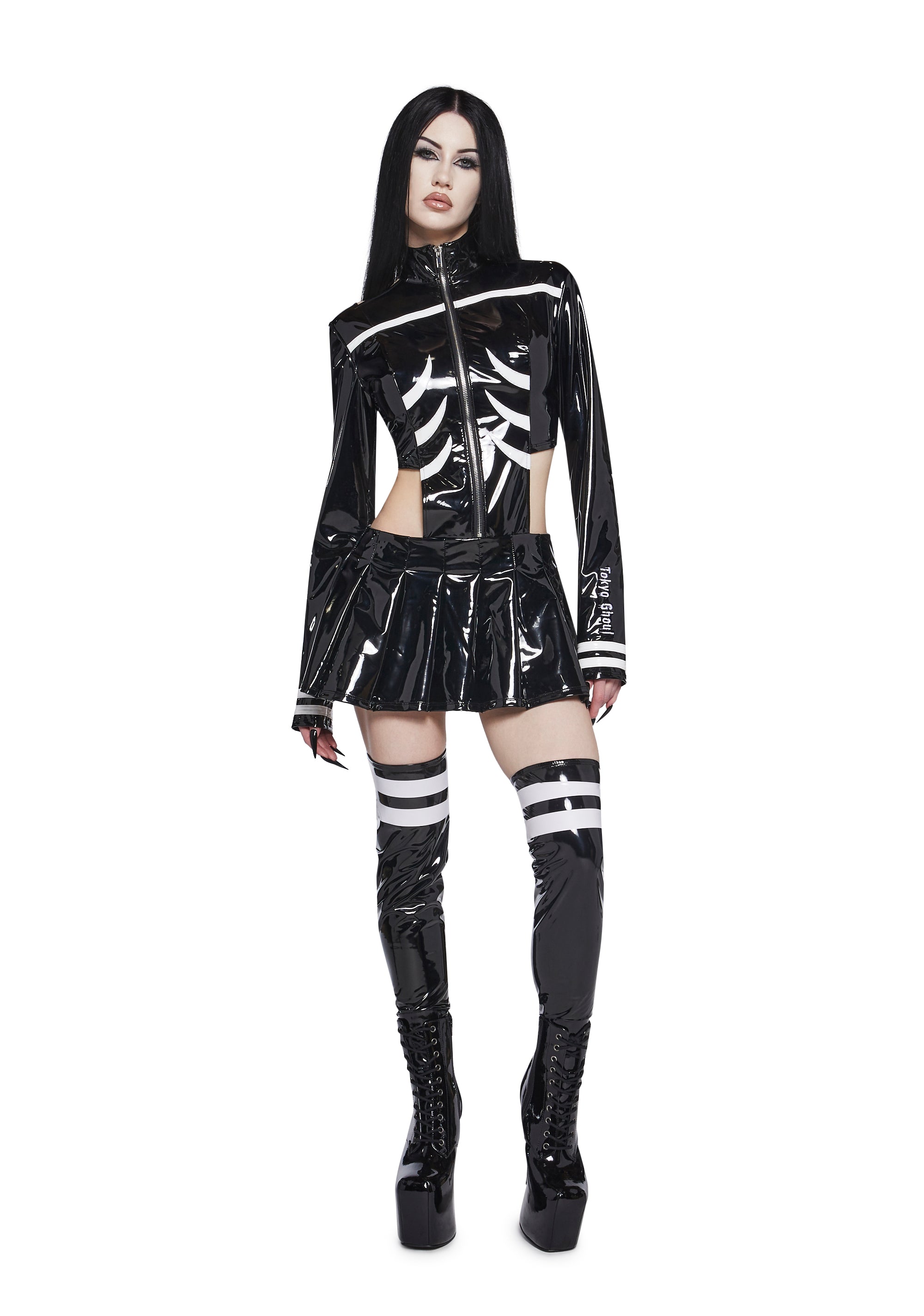 Kaneki Cosplay Mini Dress And Legwarmer Set - Image 7