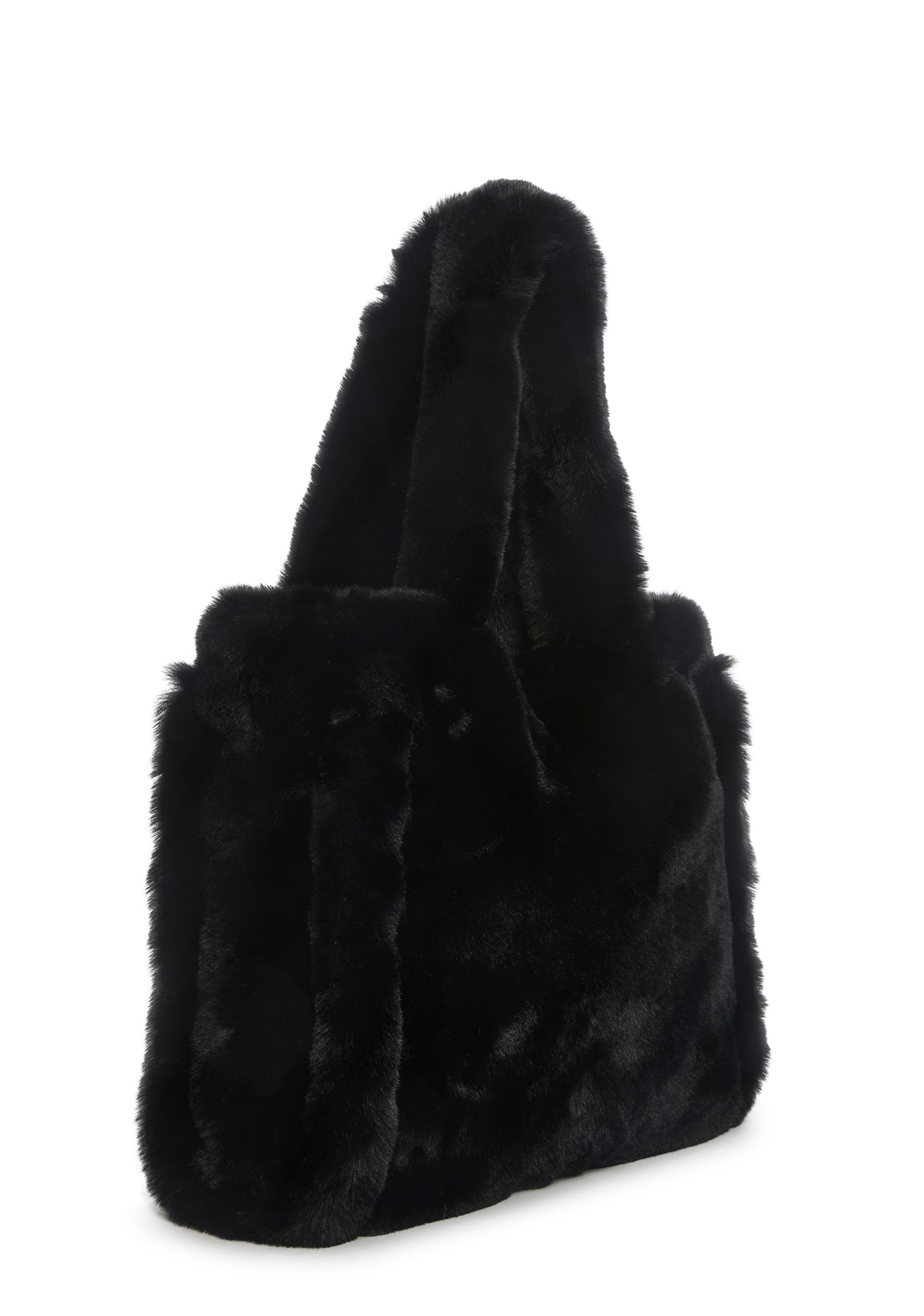 Cutie Pie Faux Fur Bag - Black - Image 4