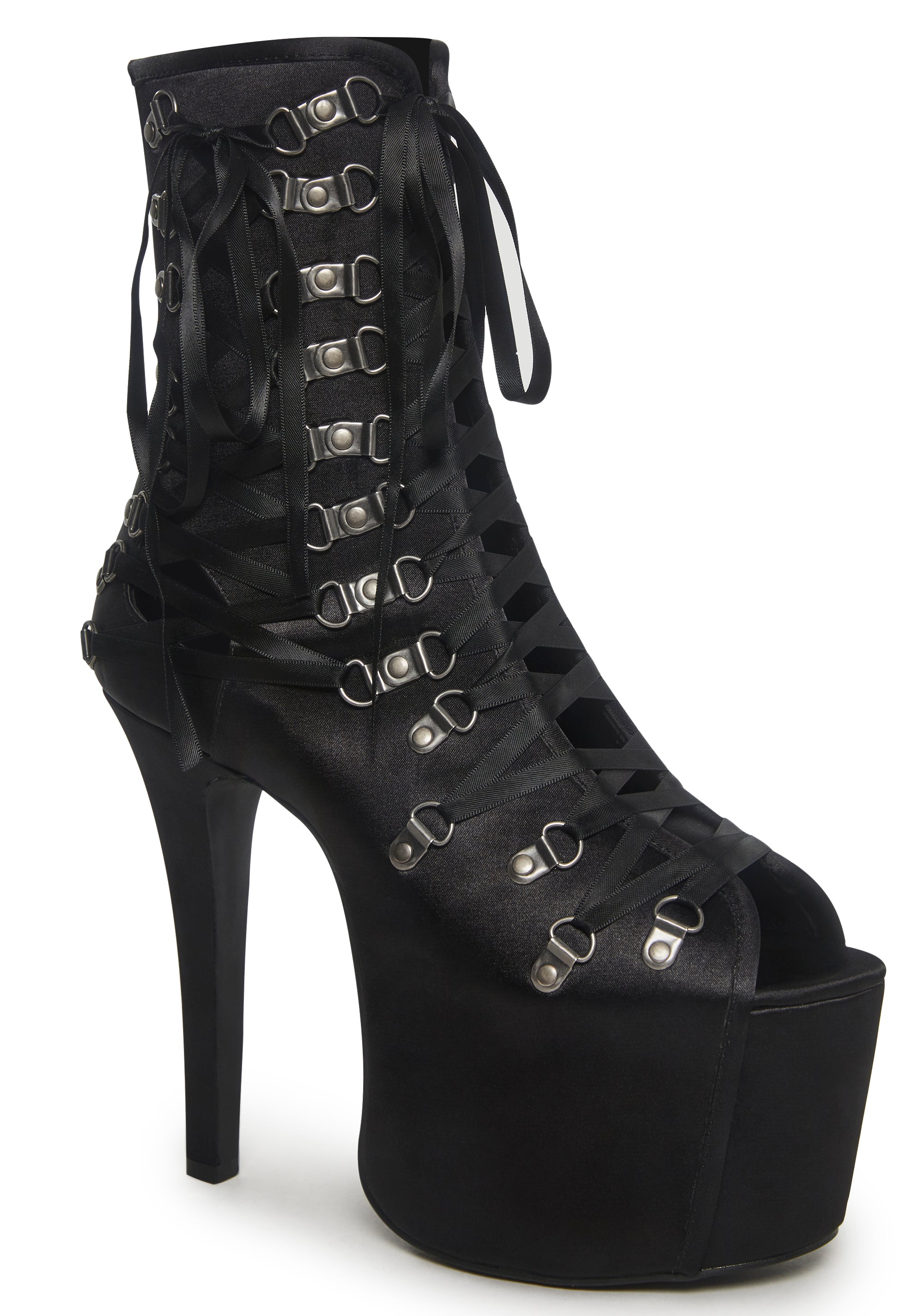 Alternative view of Glamtopia Lace -Up Platform Heels