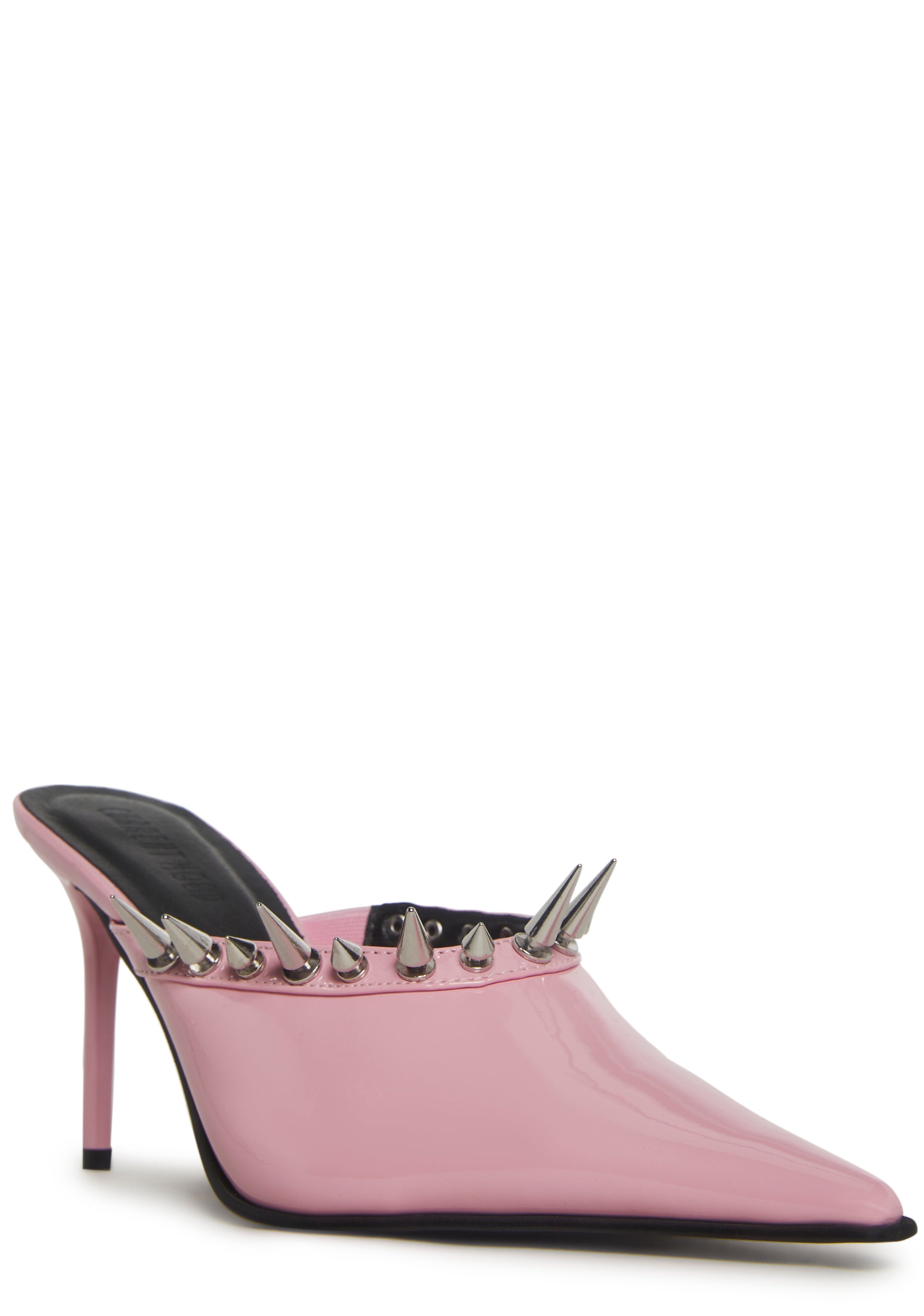 Alternative view of On Your Toes Spiked Mules - Pink