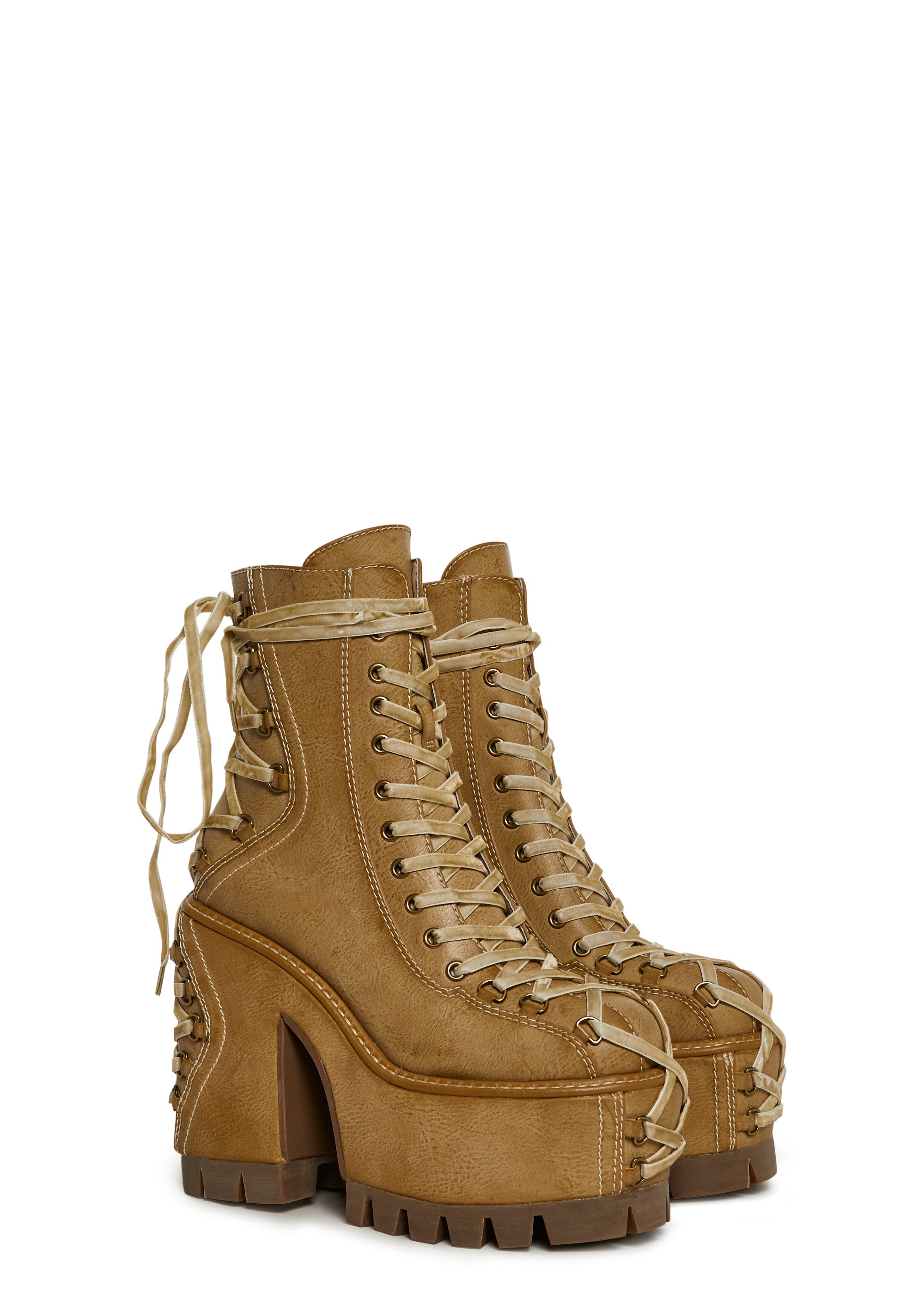 Woodland Lucid Dream Corset Boots - Off White - Image 3