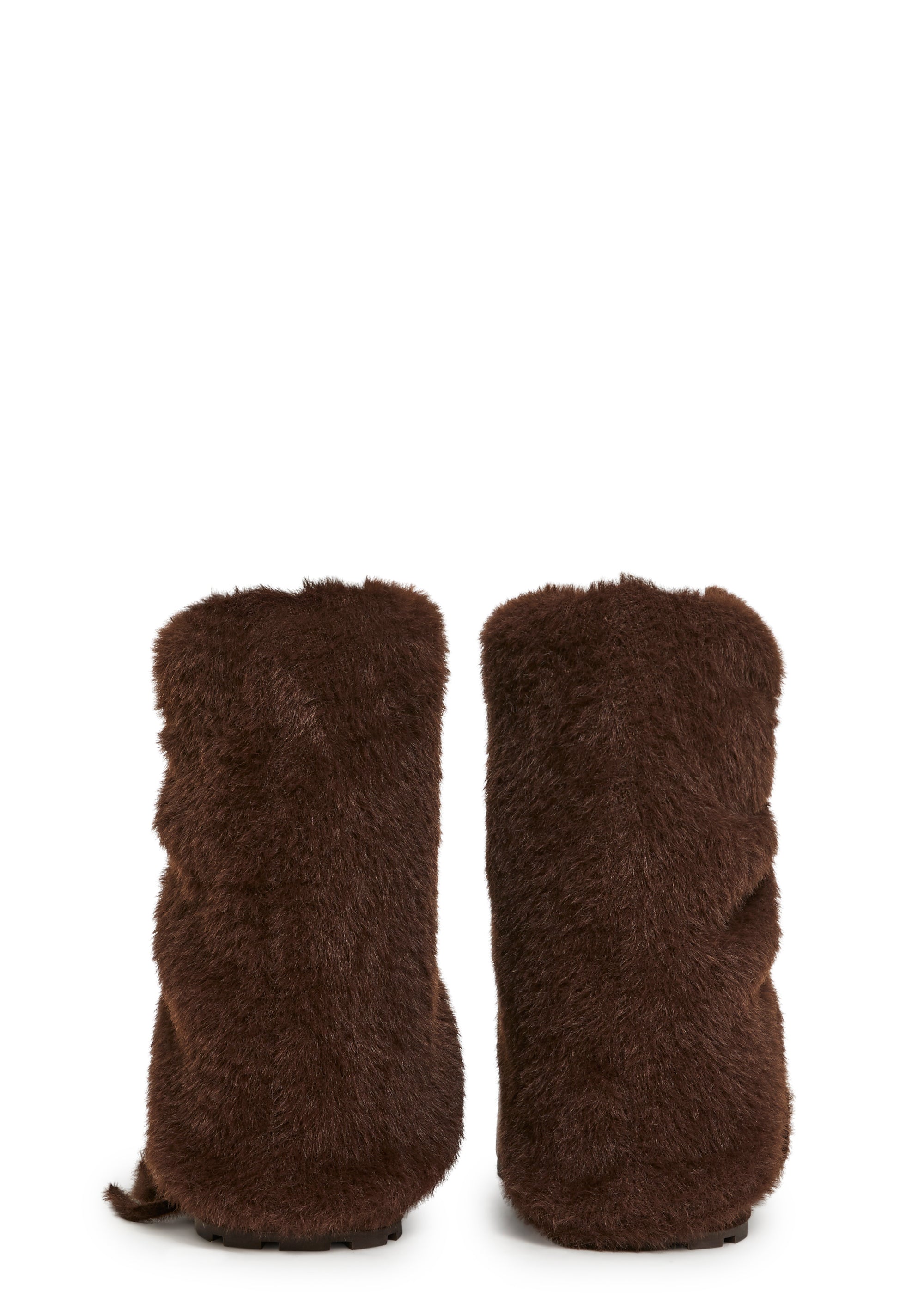 Snuggle Sesh Platform Booties - Brown - Image 4