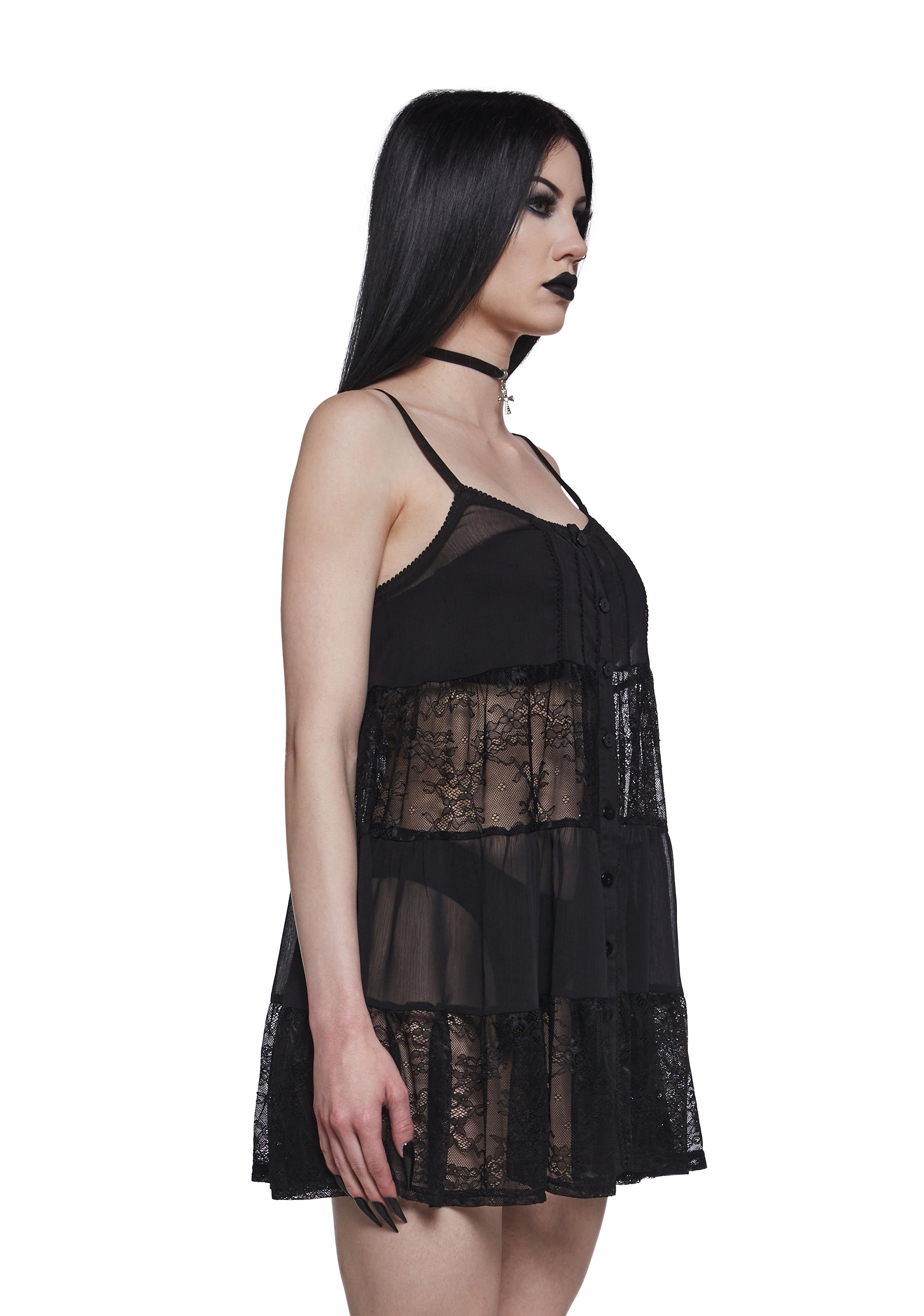 Iris Lace Baby Doll Dress - Image 3