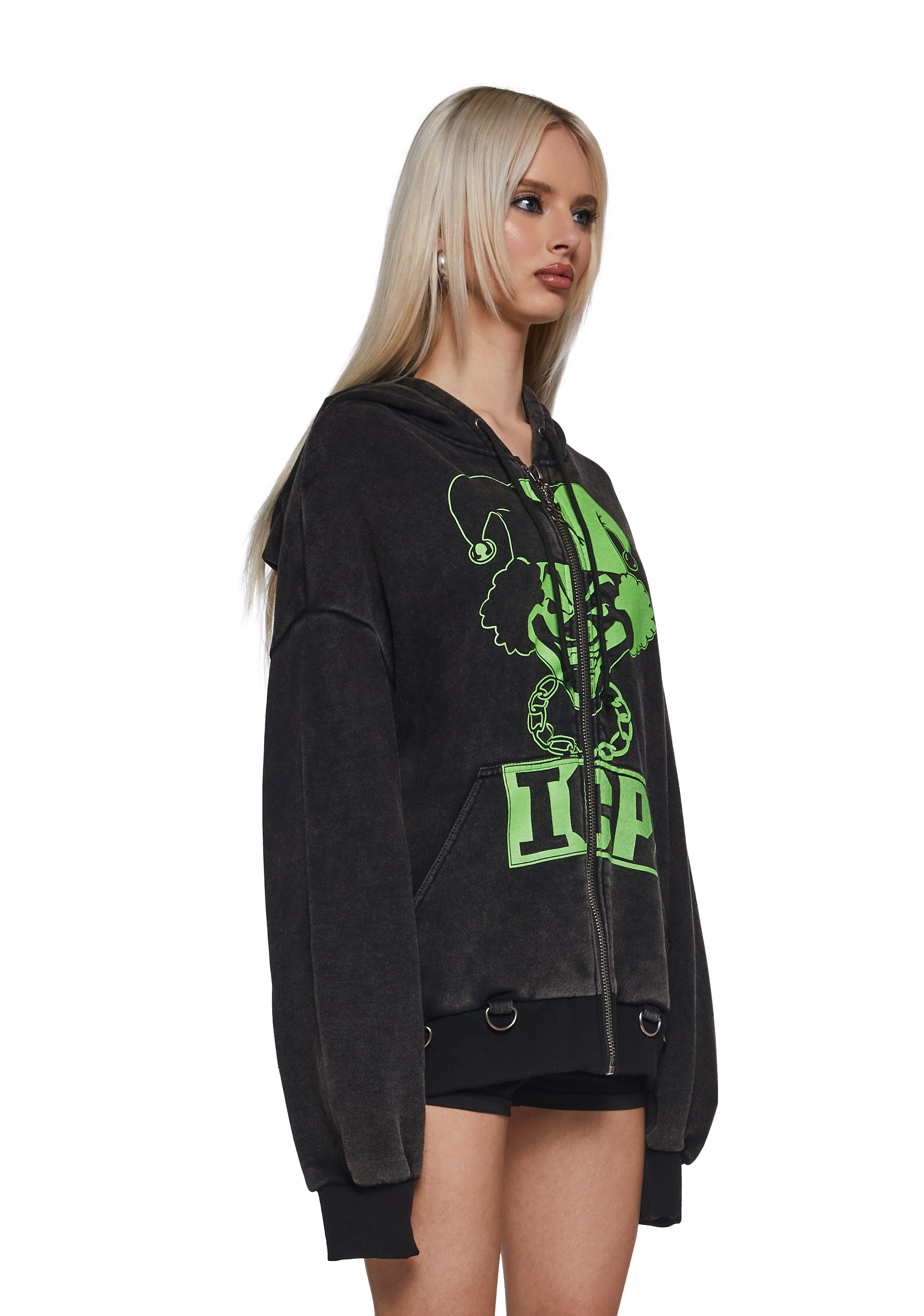 Glow In The Dark Juggla Washed Hoodie - Image 3