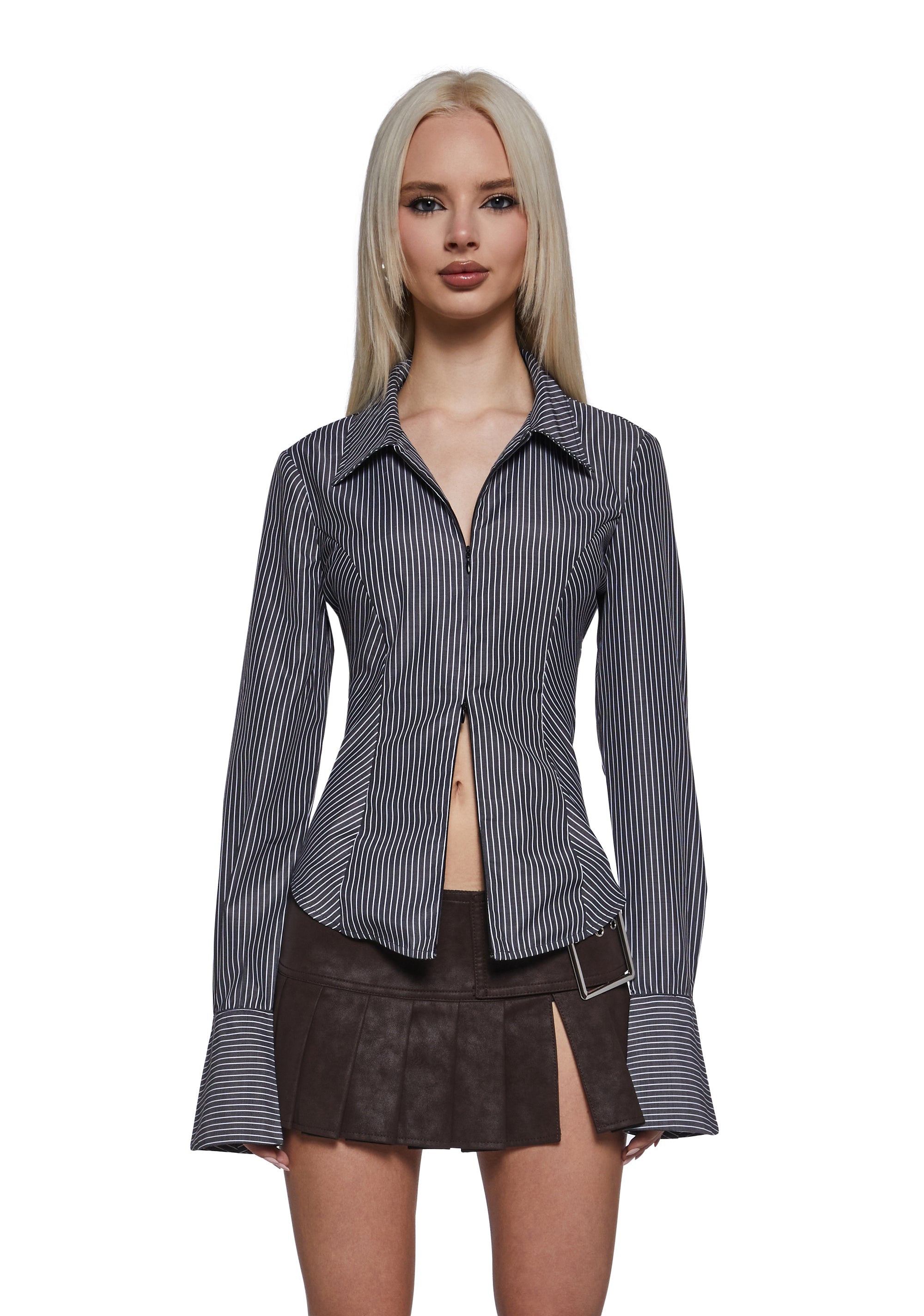 Pretty Trouble Poplin Blouse - Image 6