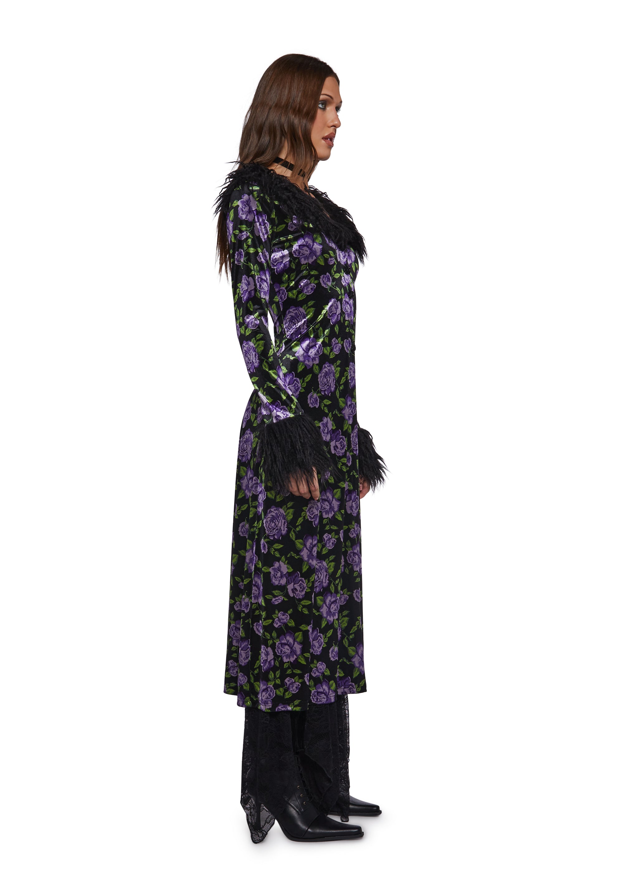 Floral Velvet Duster - Image 3