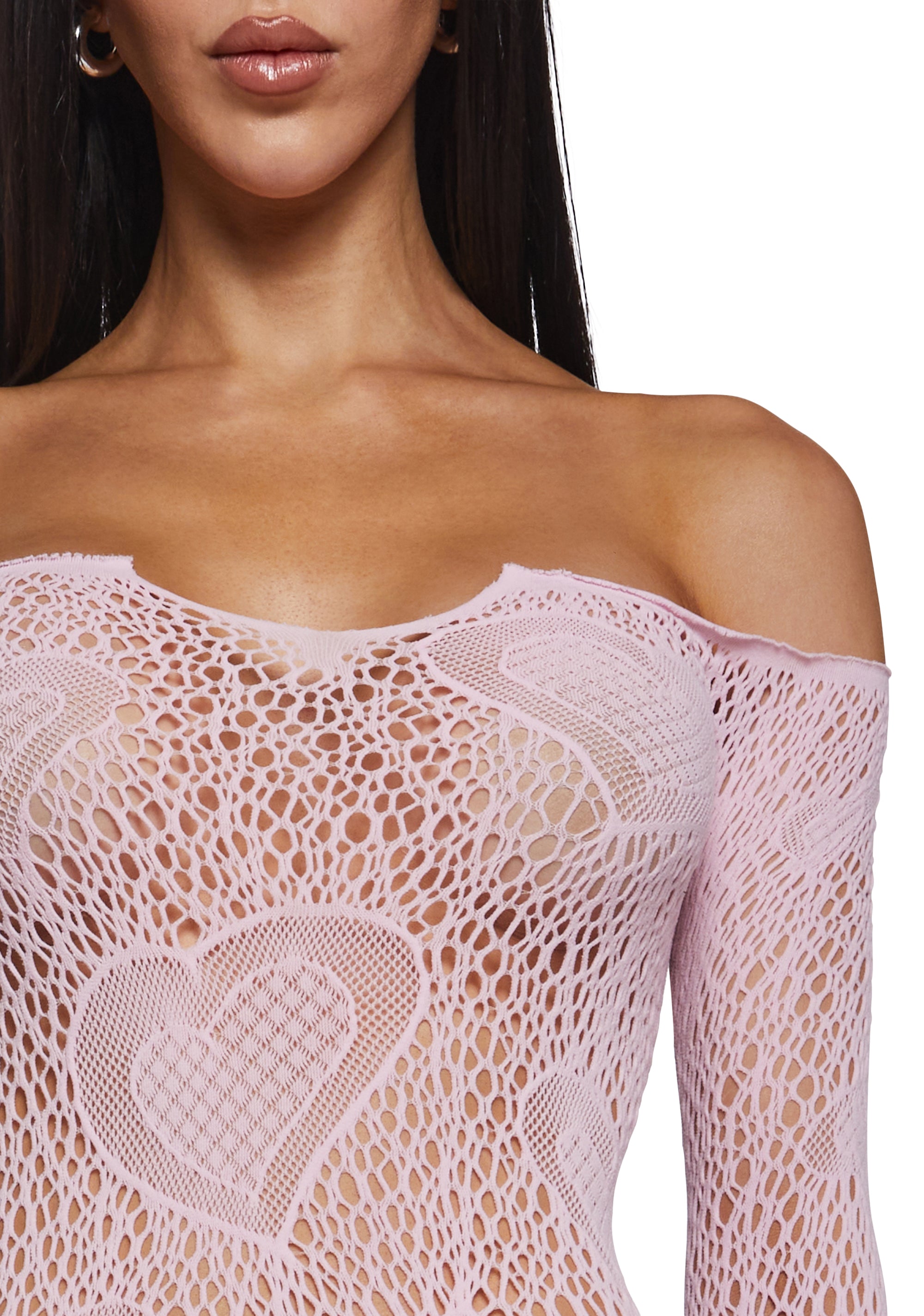 My Everything Off The Shoulder Dress - Pink - Image 5