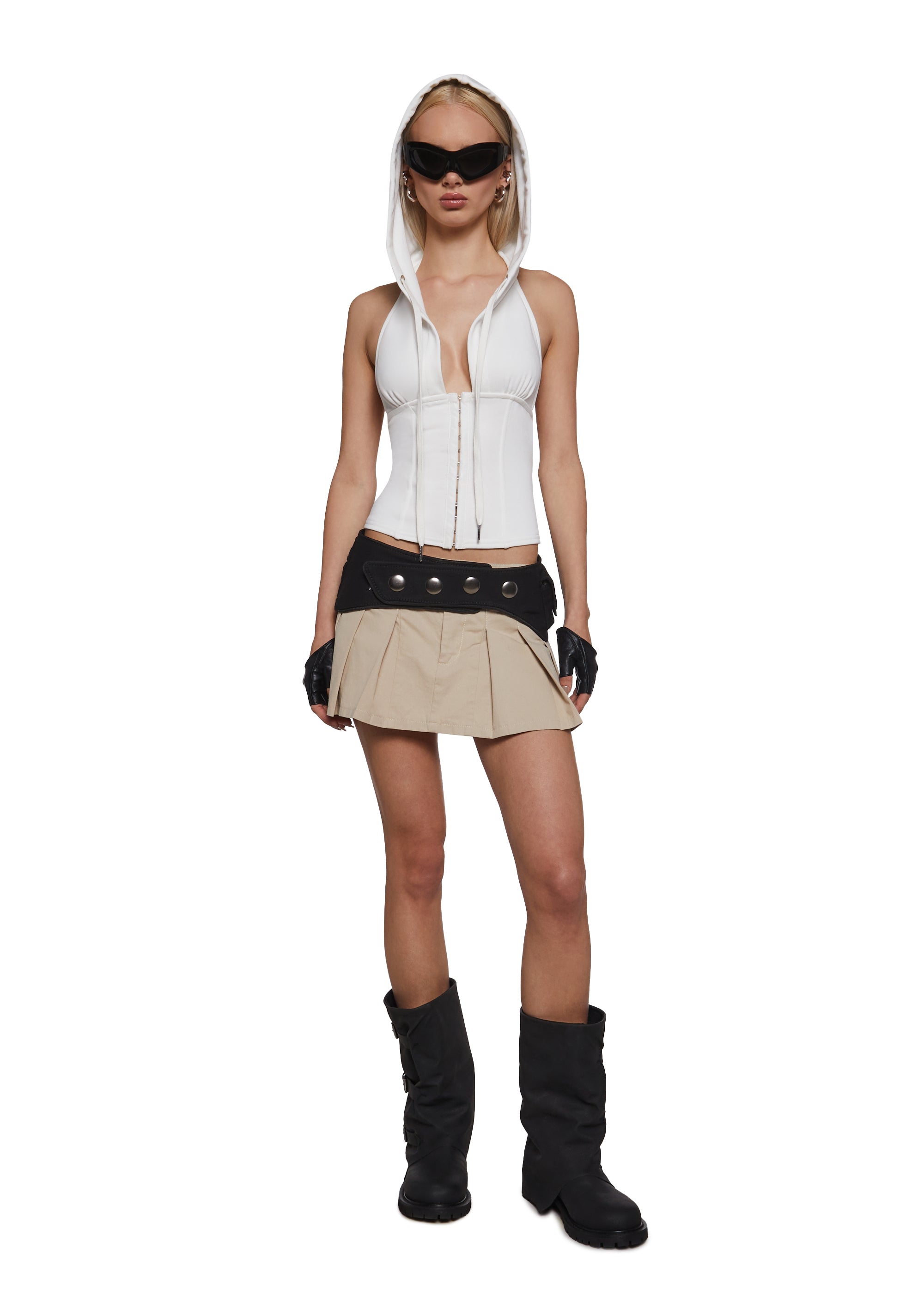Alternative view of Evolution Hooded Halter Top