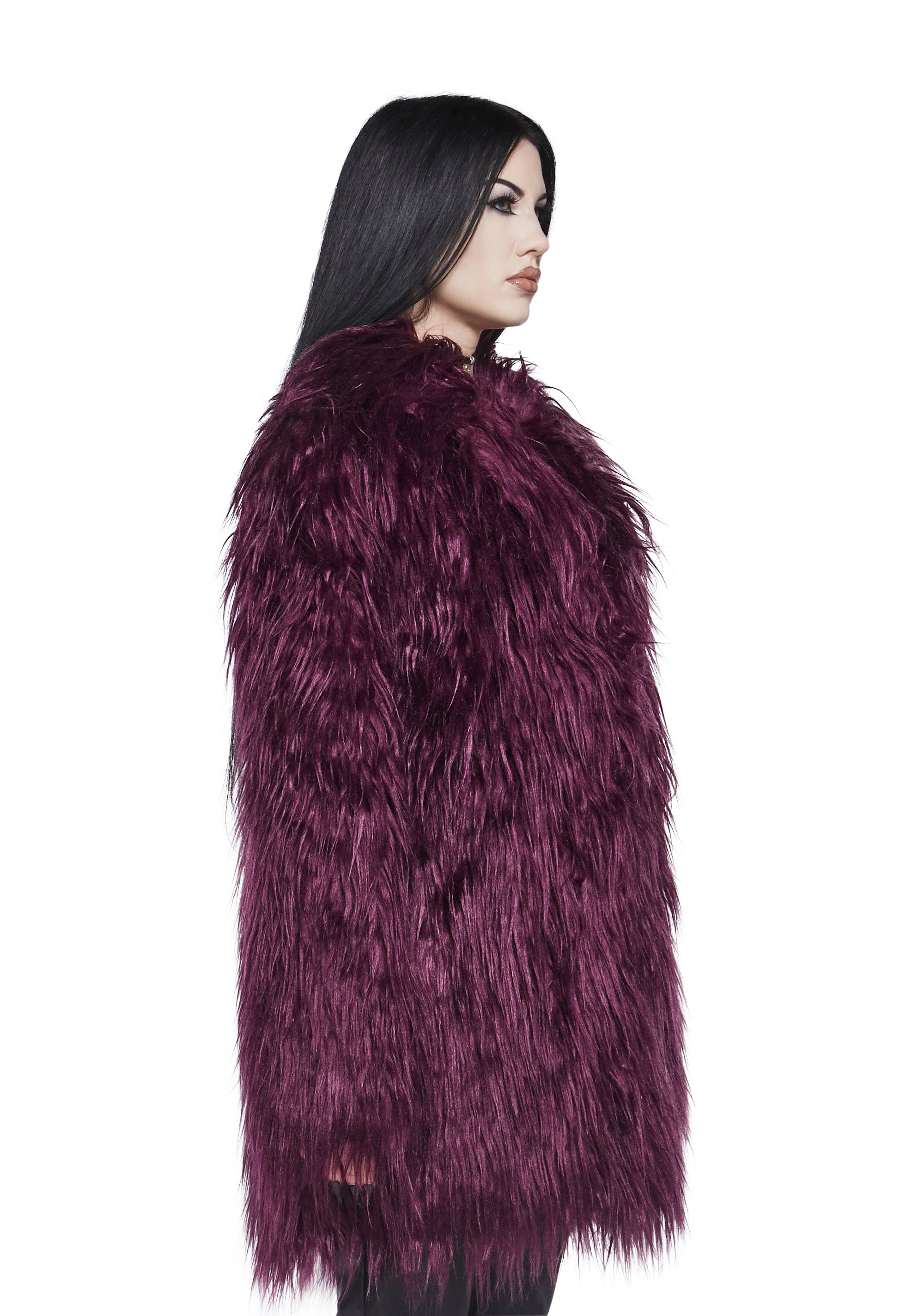 Grim Grace Shag Faux Fur Jacket - Image 3