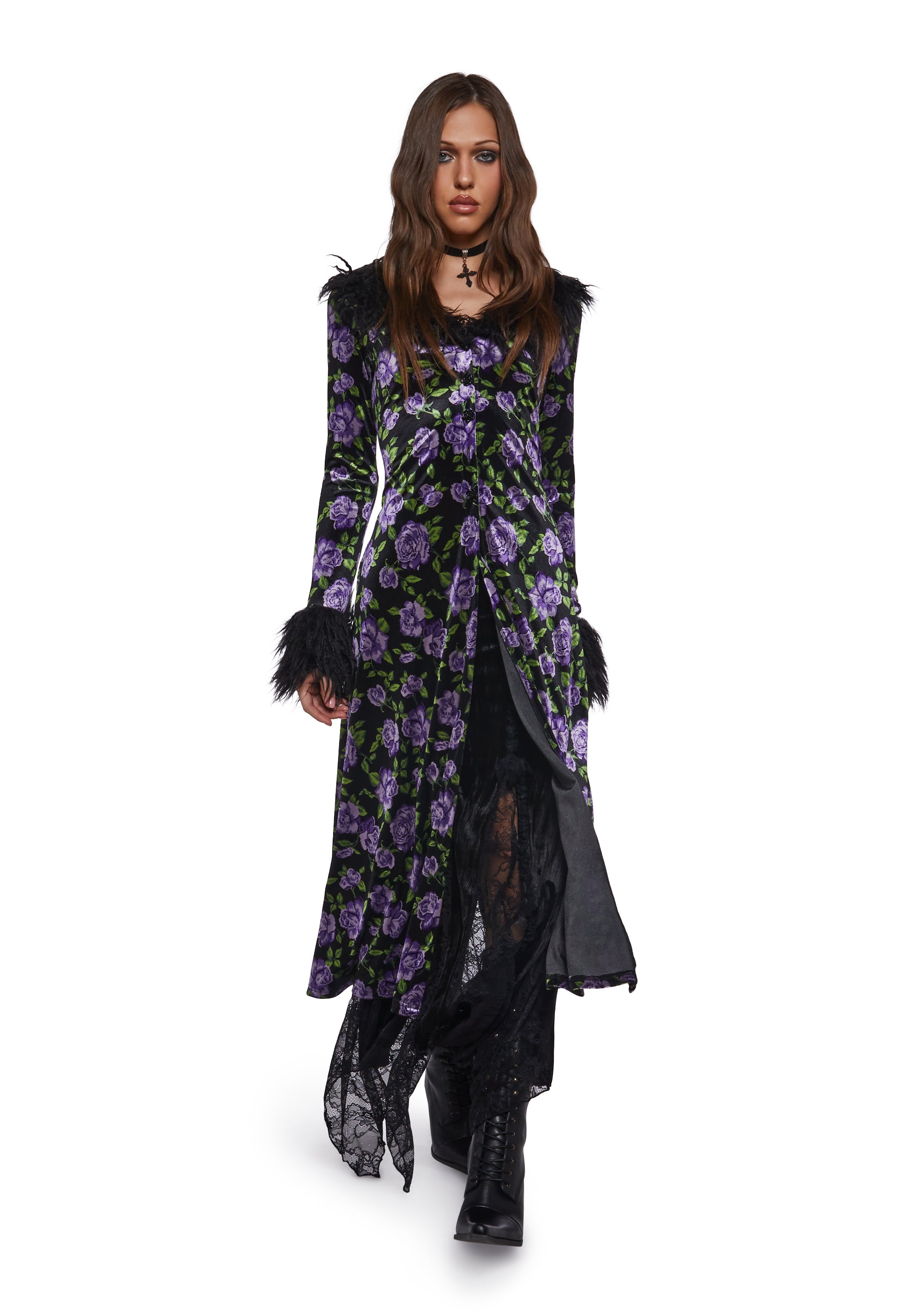 Floral Velvet Duster - Image 6