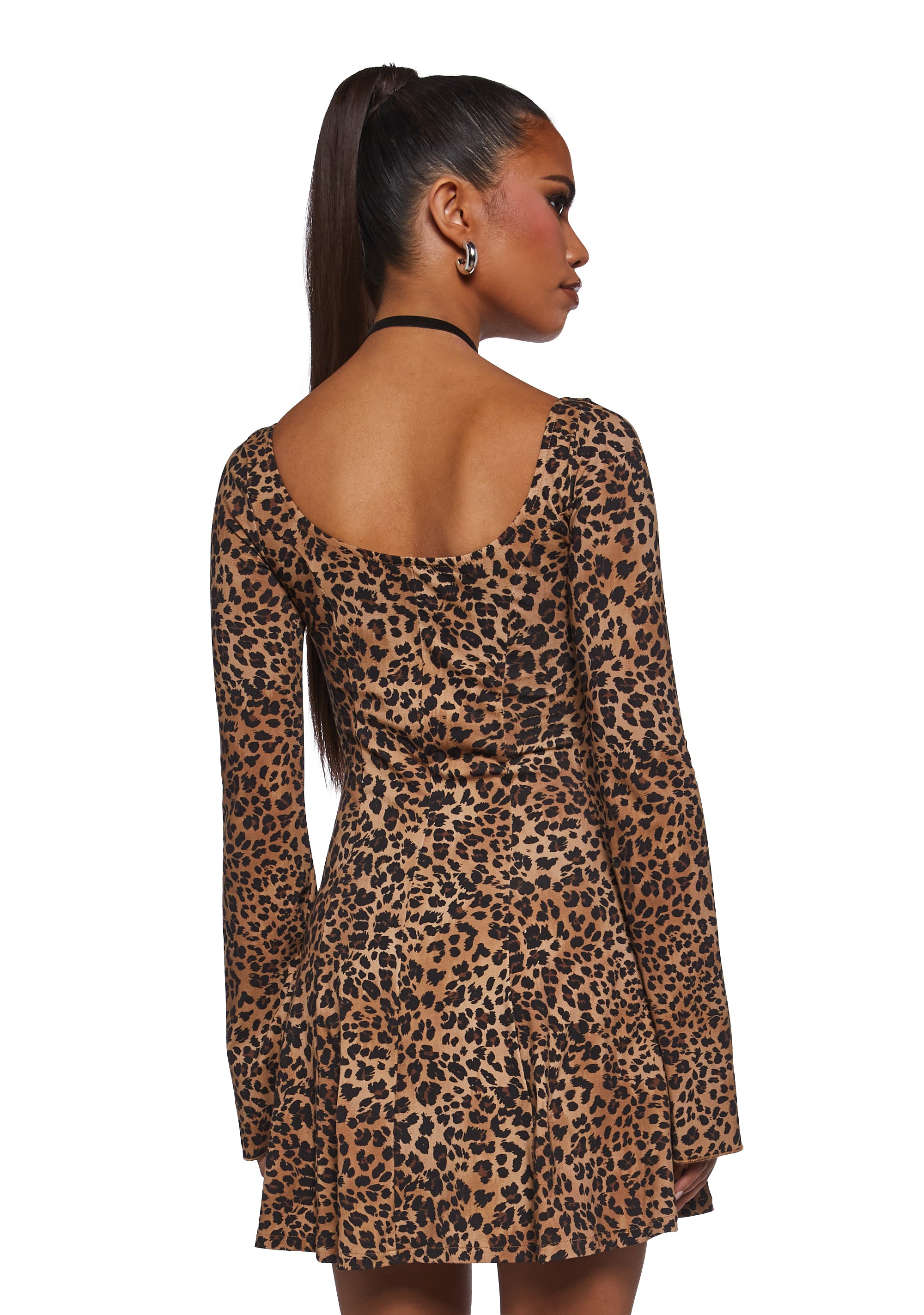 90S Chic Leopard Dress - Image 4