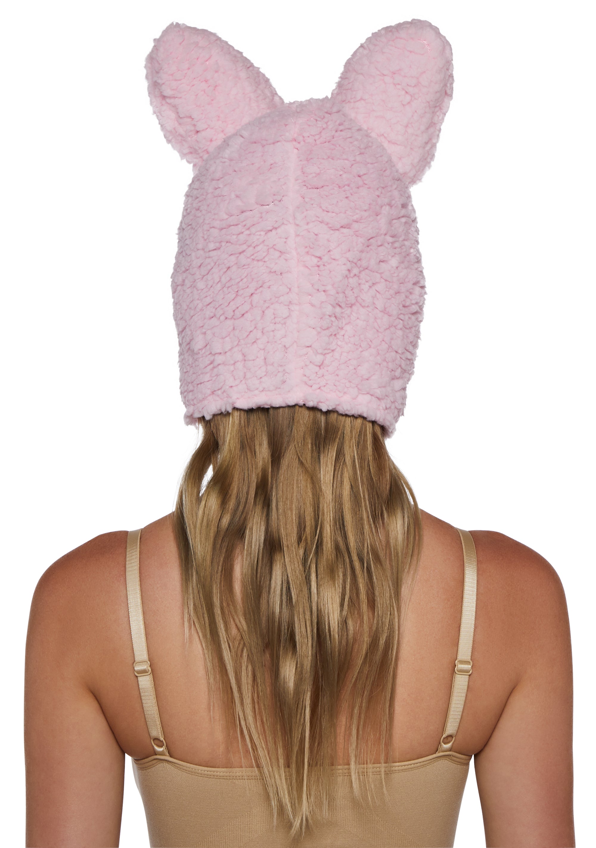 Little Monster Costume Hood - Pink - Image 4
