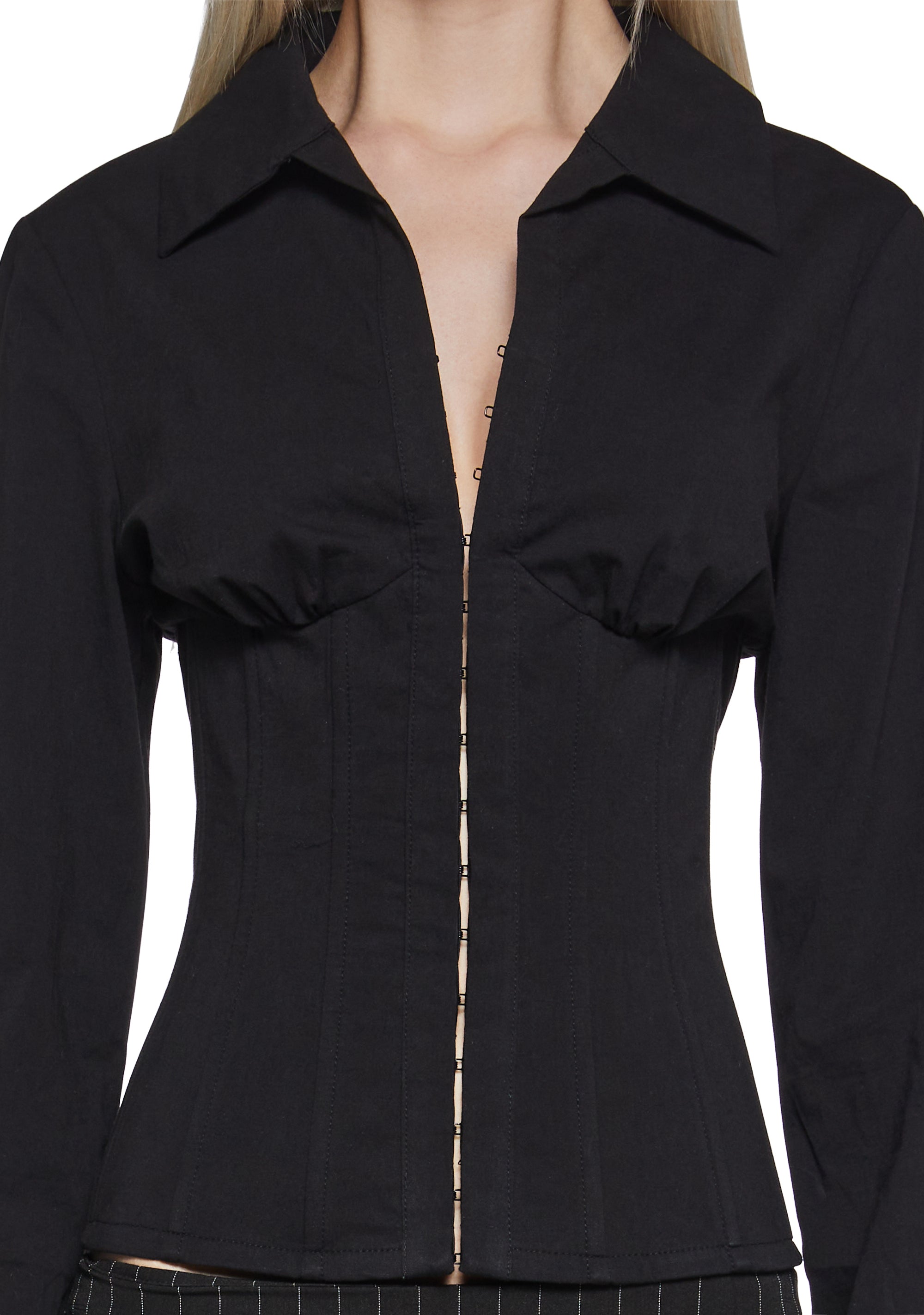 Office Siren Blouse - Black - Image 6