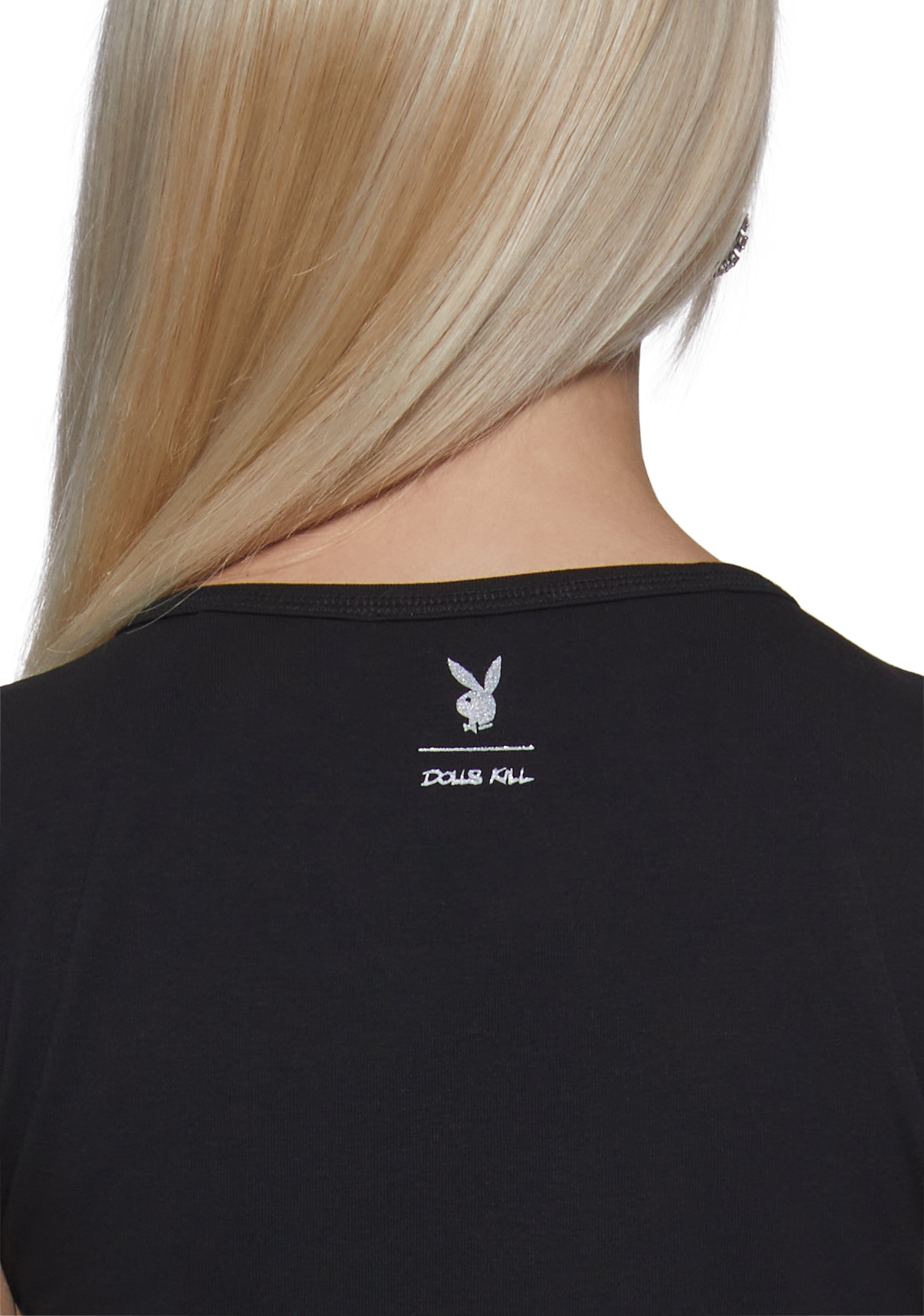 Playboy Bunny Glitter Tee - Image 6