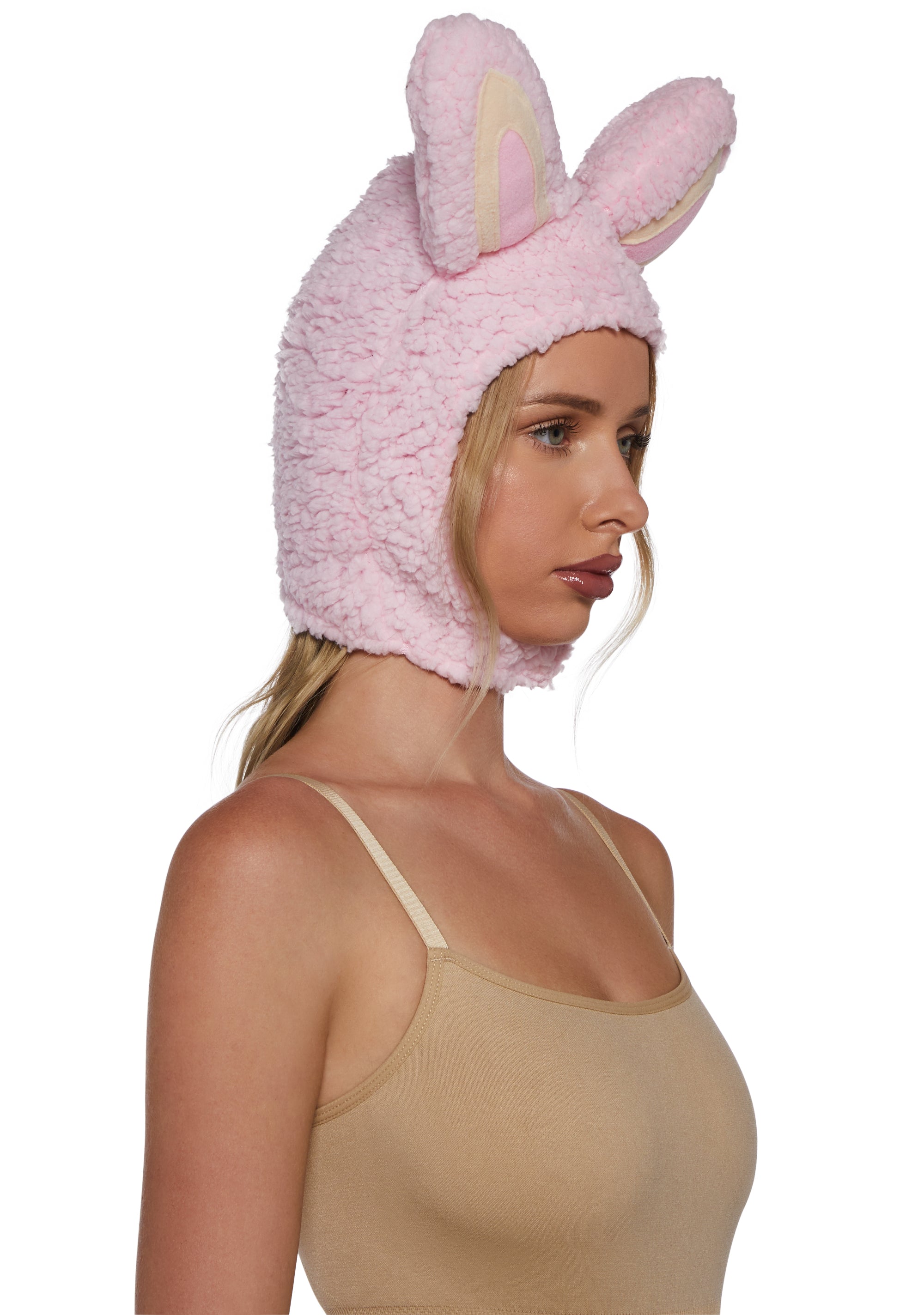Little Monster Costume Hood - Pink - Image 2