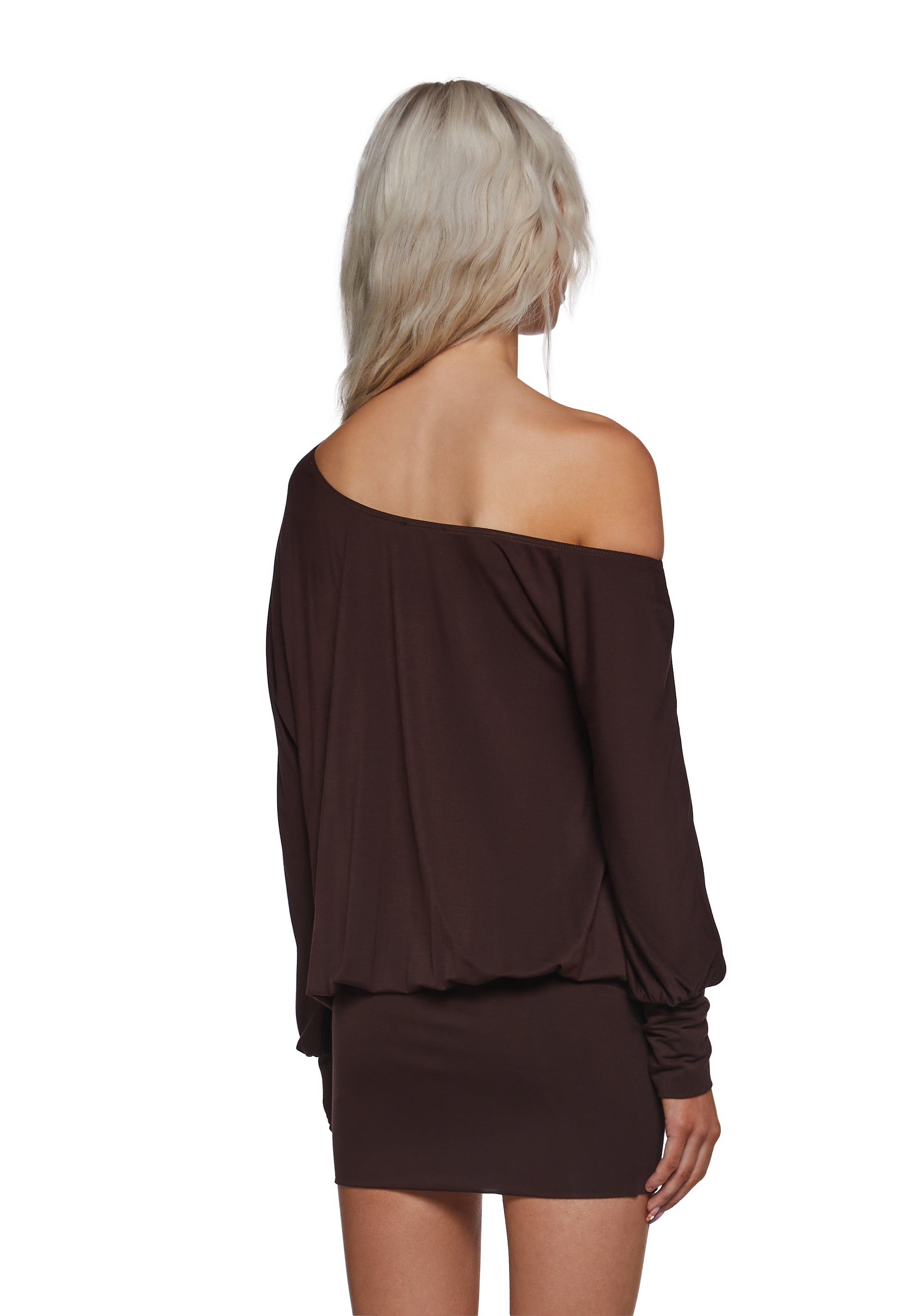 Milana Mini Dress - Brown - Image 4