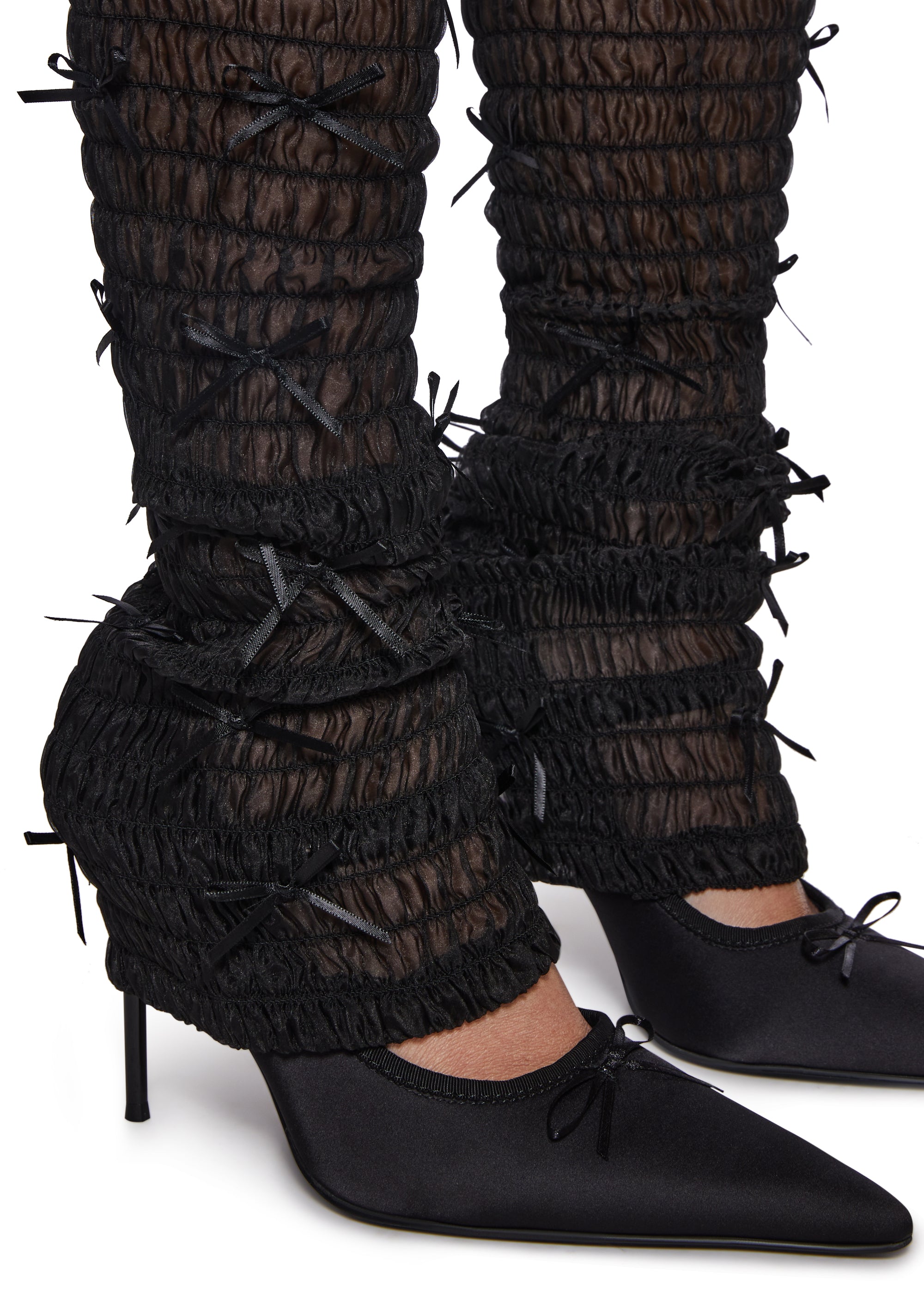 Alternative view of Just Like Me Leg Warmer Pumps